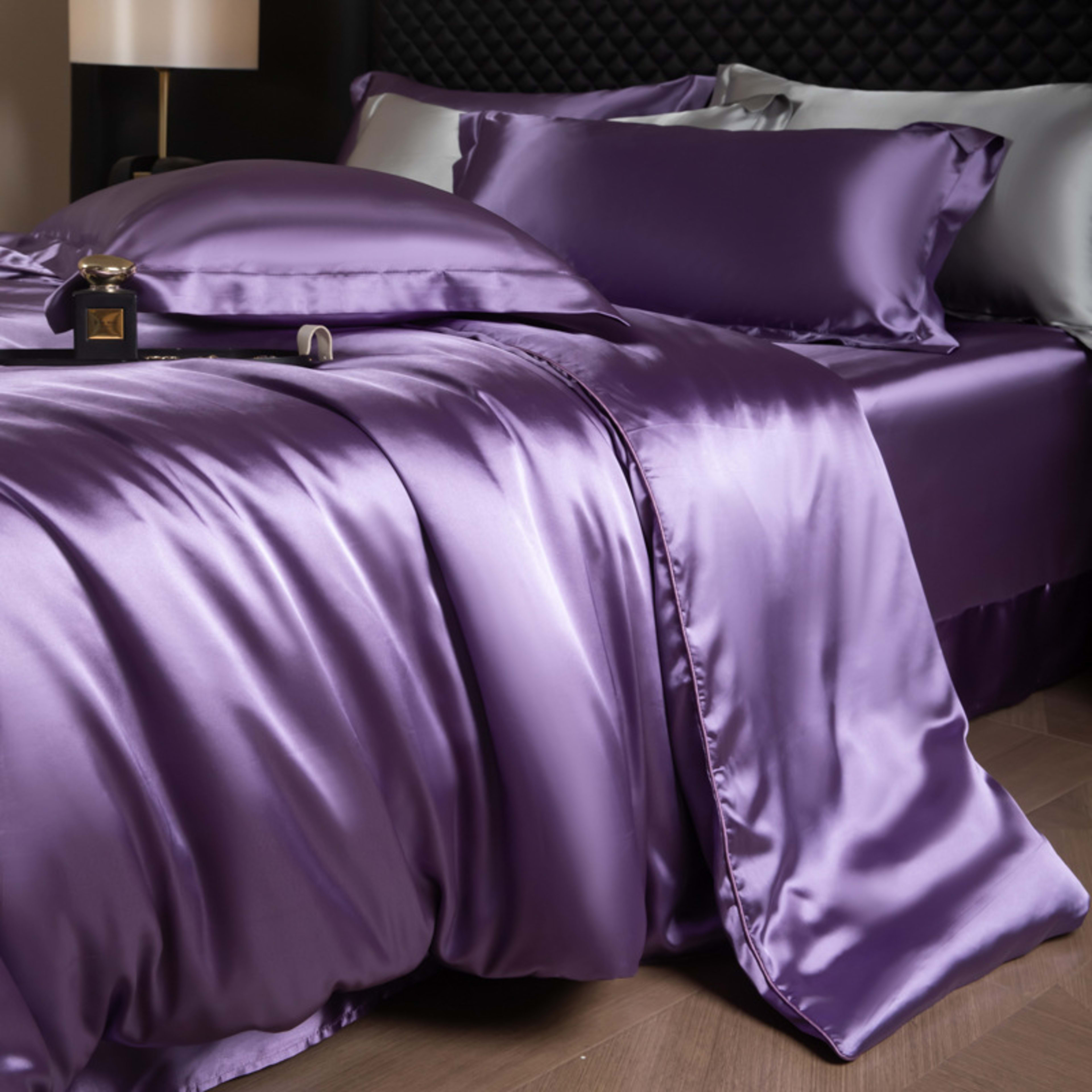 Luxury Real Double Sided Silk Naked-Sleep Duvet Cover Set 12