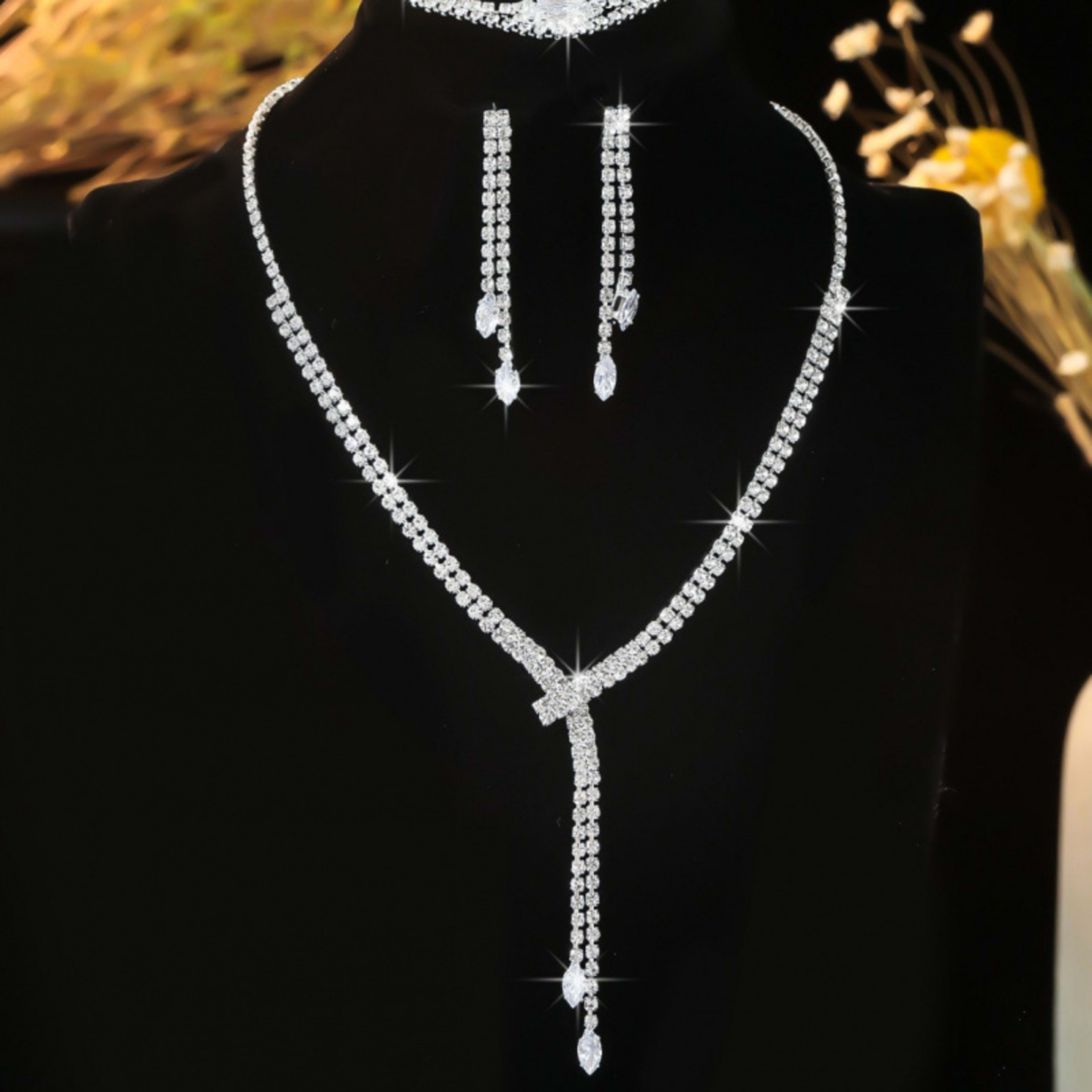 Fashion Simple Necklace Earring Bracelet Four-piece Set 6