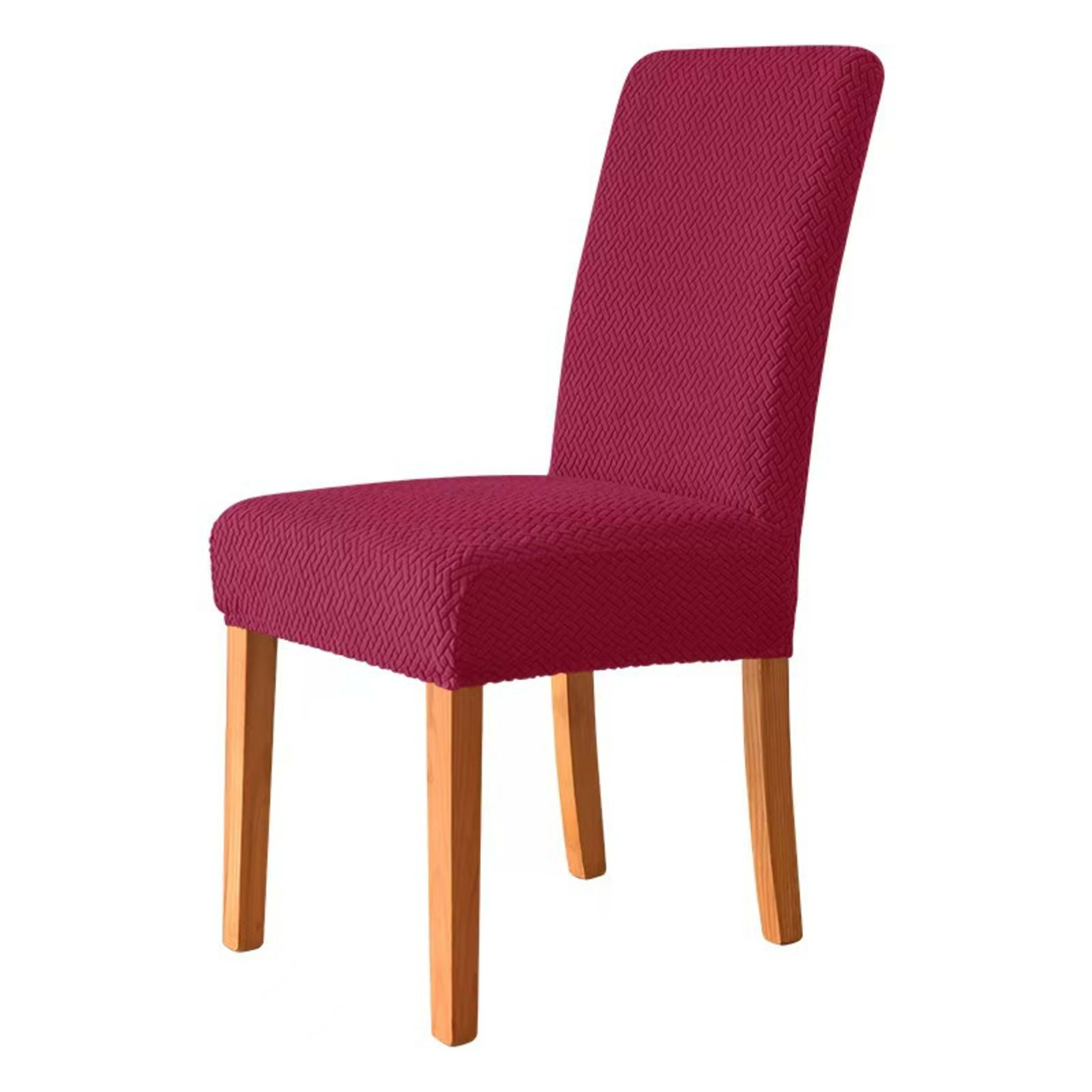 T-shaped Stretch Fleece Jacquard Chair Cover 5