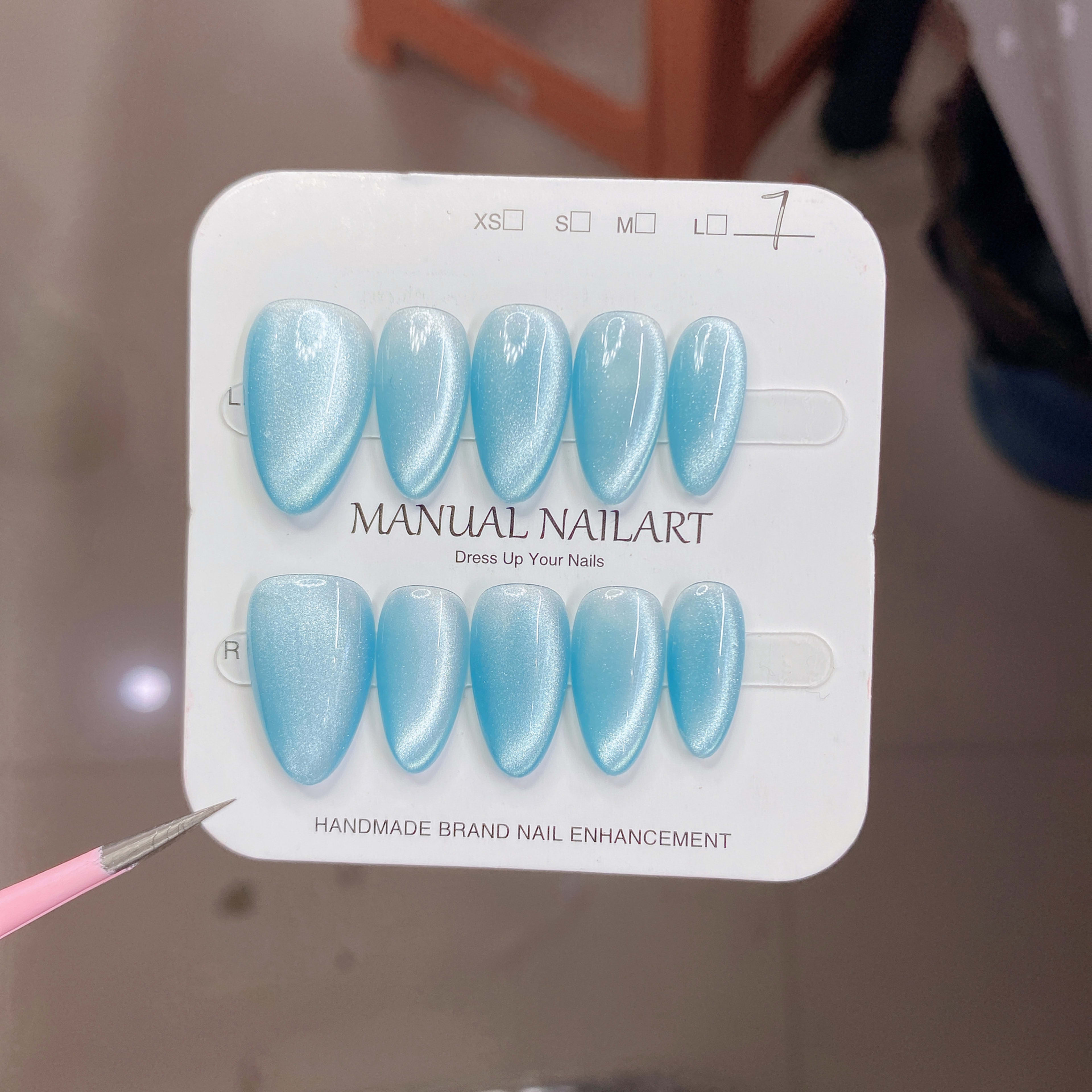 Hand-applied Gel Nail Art Tips For UVLED Curing 7
