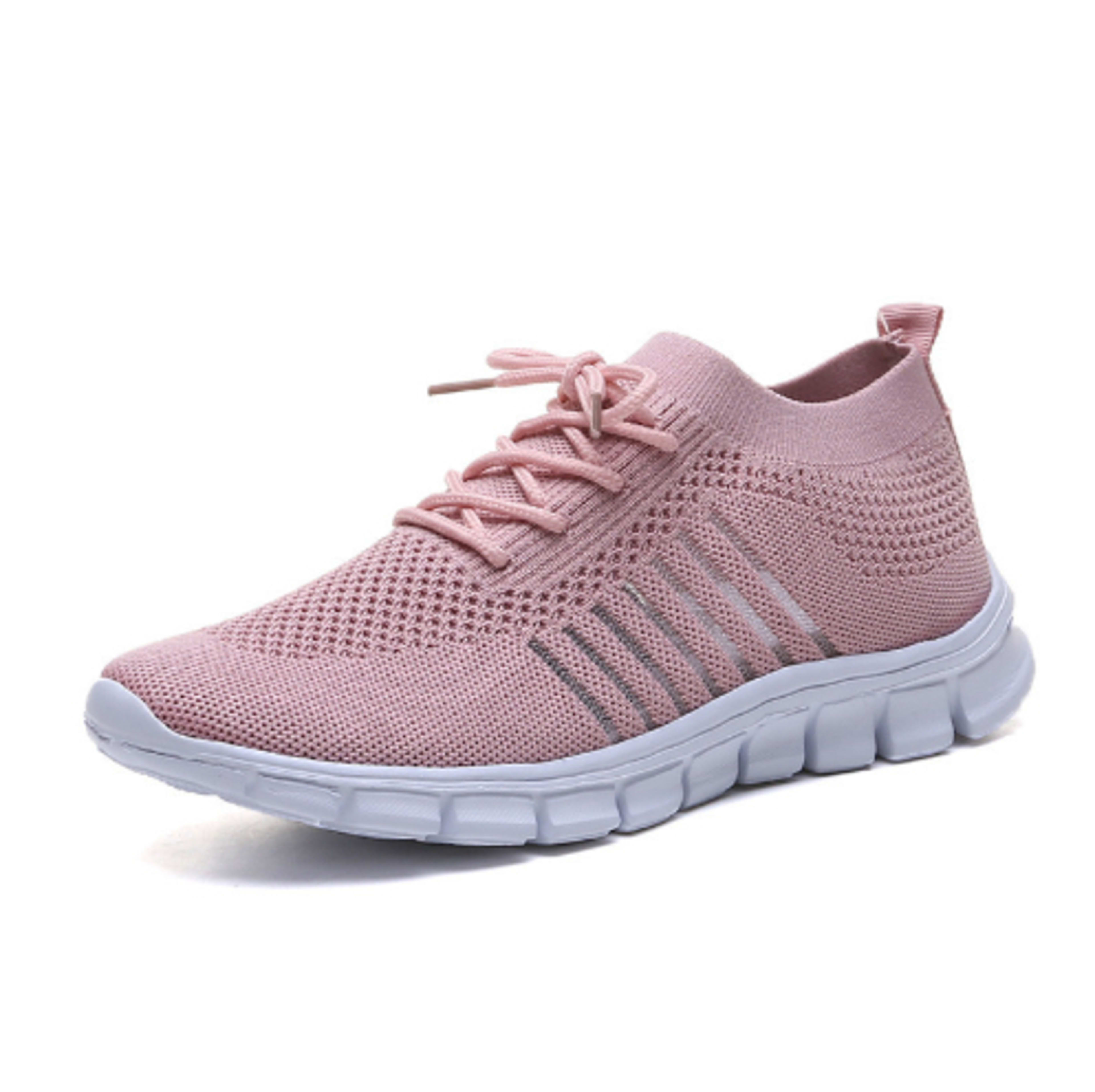 Women's Breathable Sneaker High-cut Lace-up Platform Casual Shoes 20