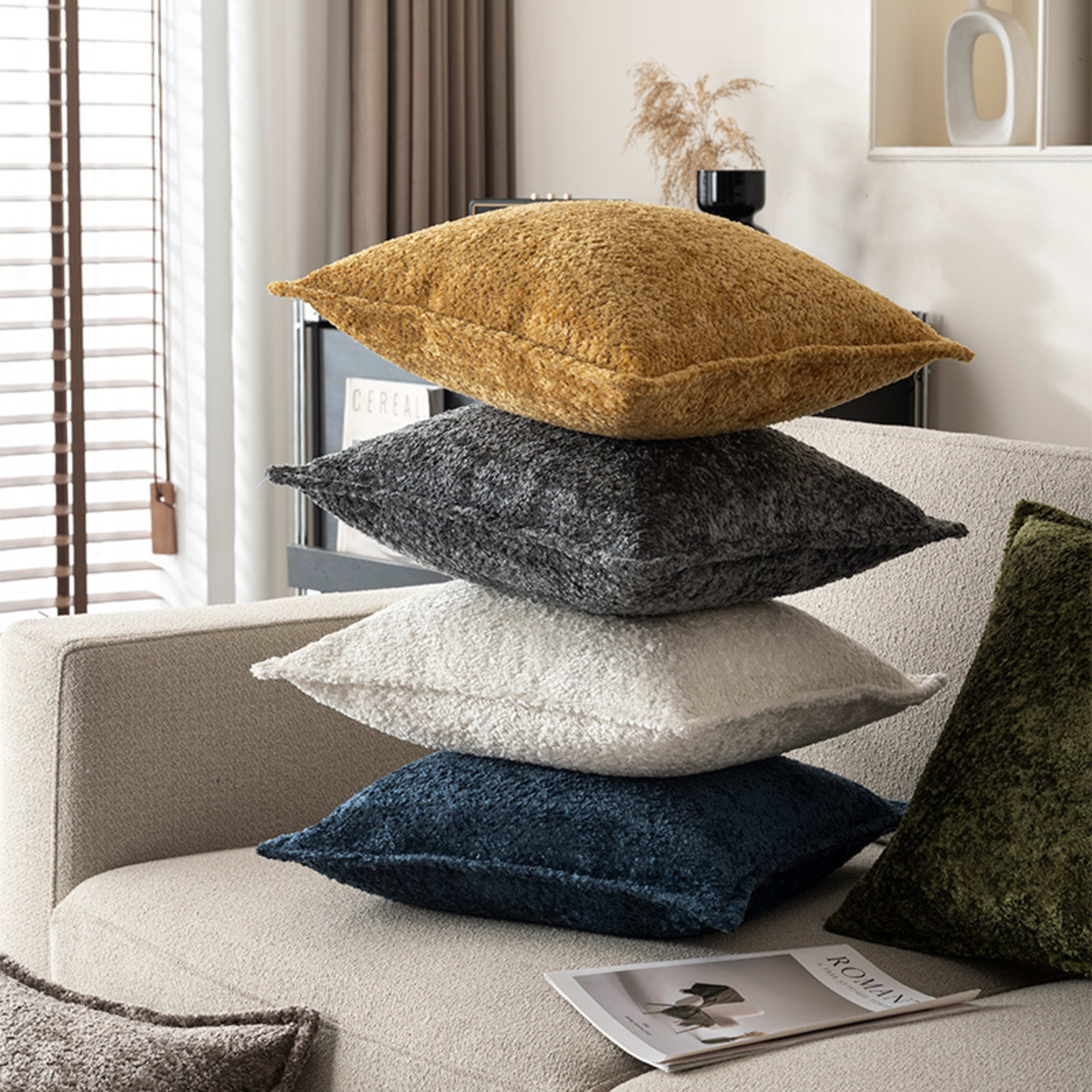 Modern Minimalist Chenille Pillow Cover 4