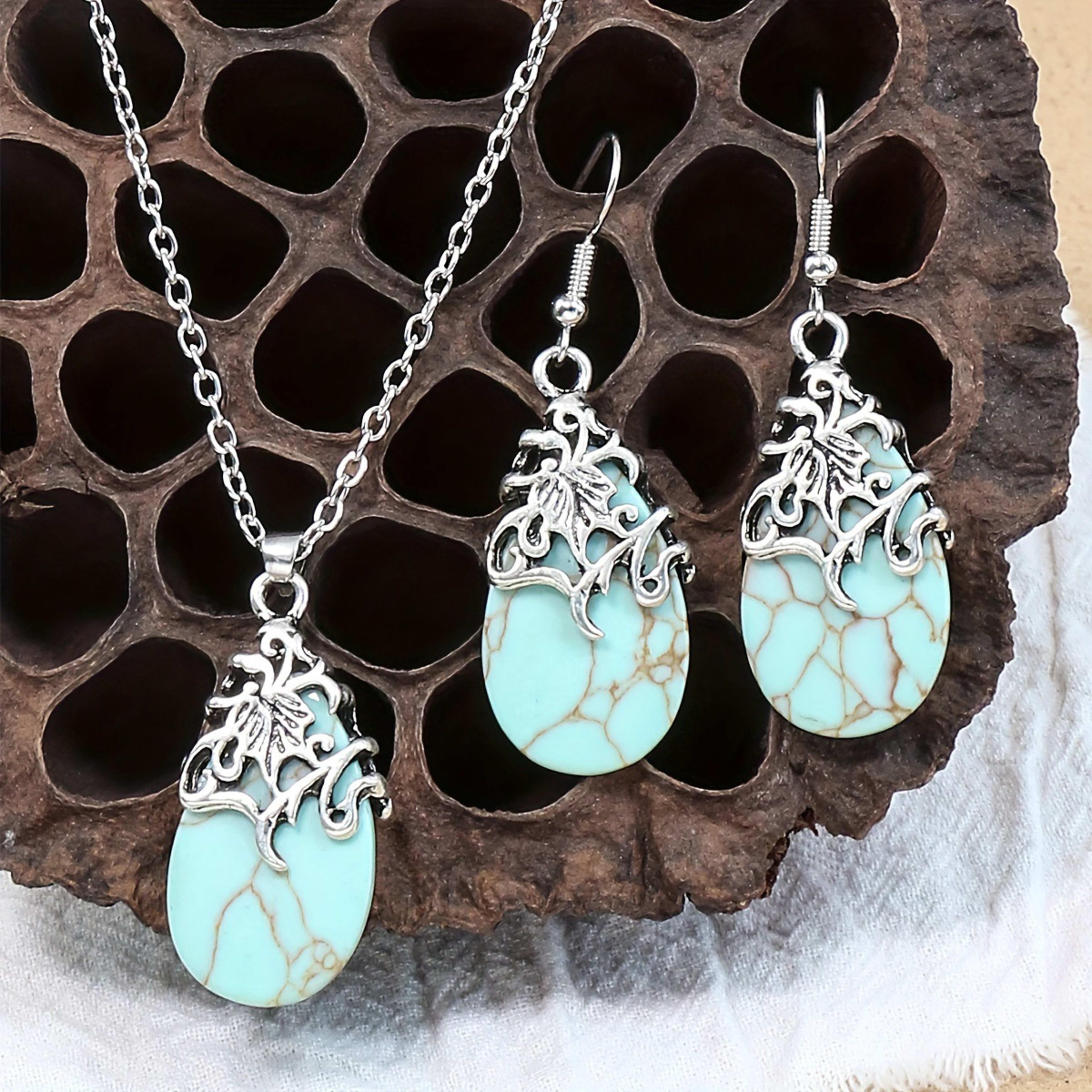 New Vintage Earrings Necklace Exquisite Fashion Necklace Bohemian Party Accessories 1