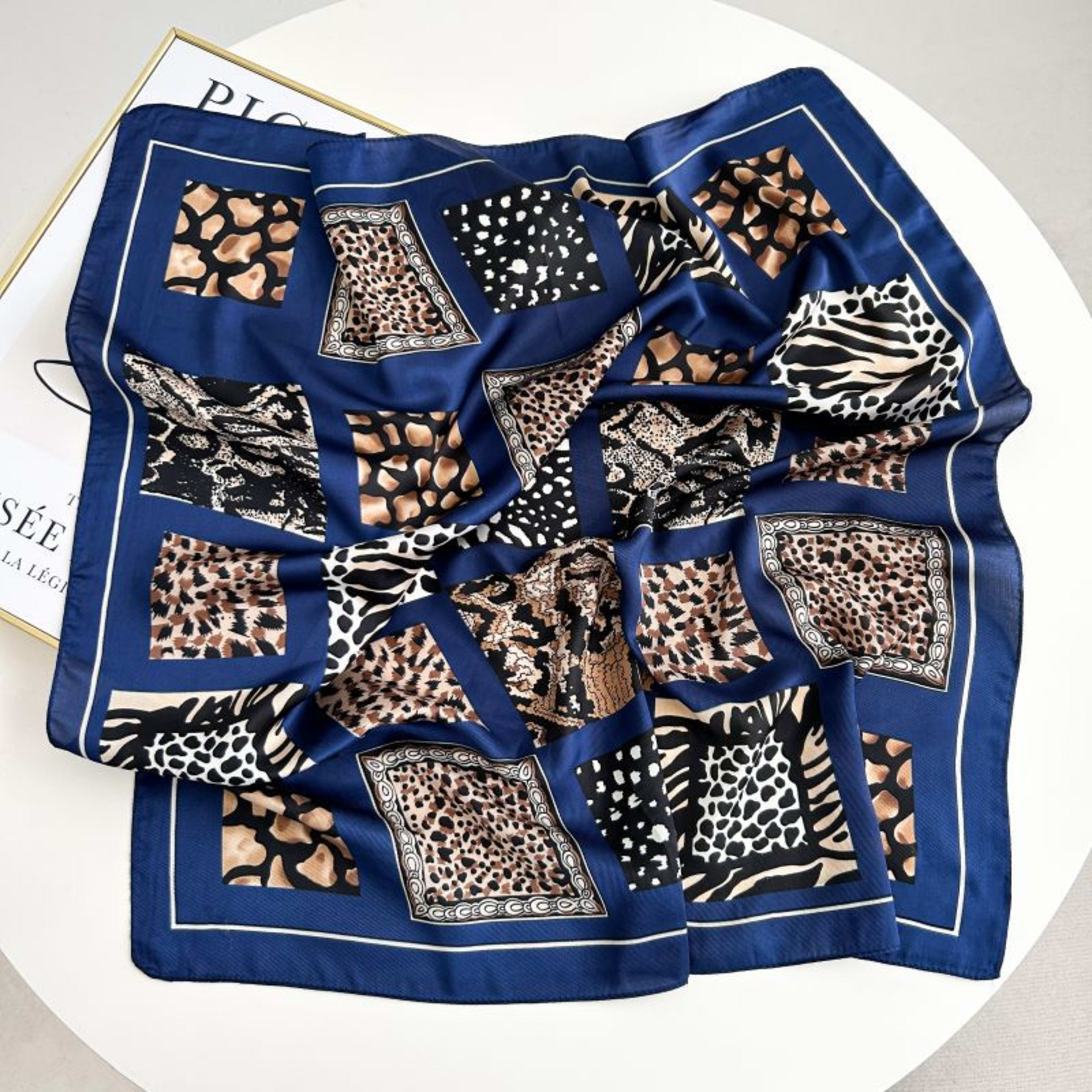 New High-end Twill Silk-look Square Scarf 91
