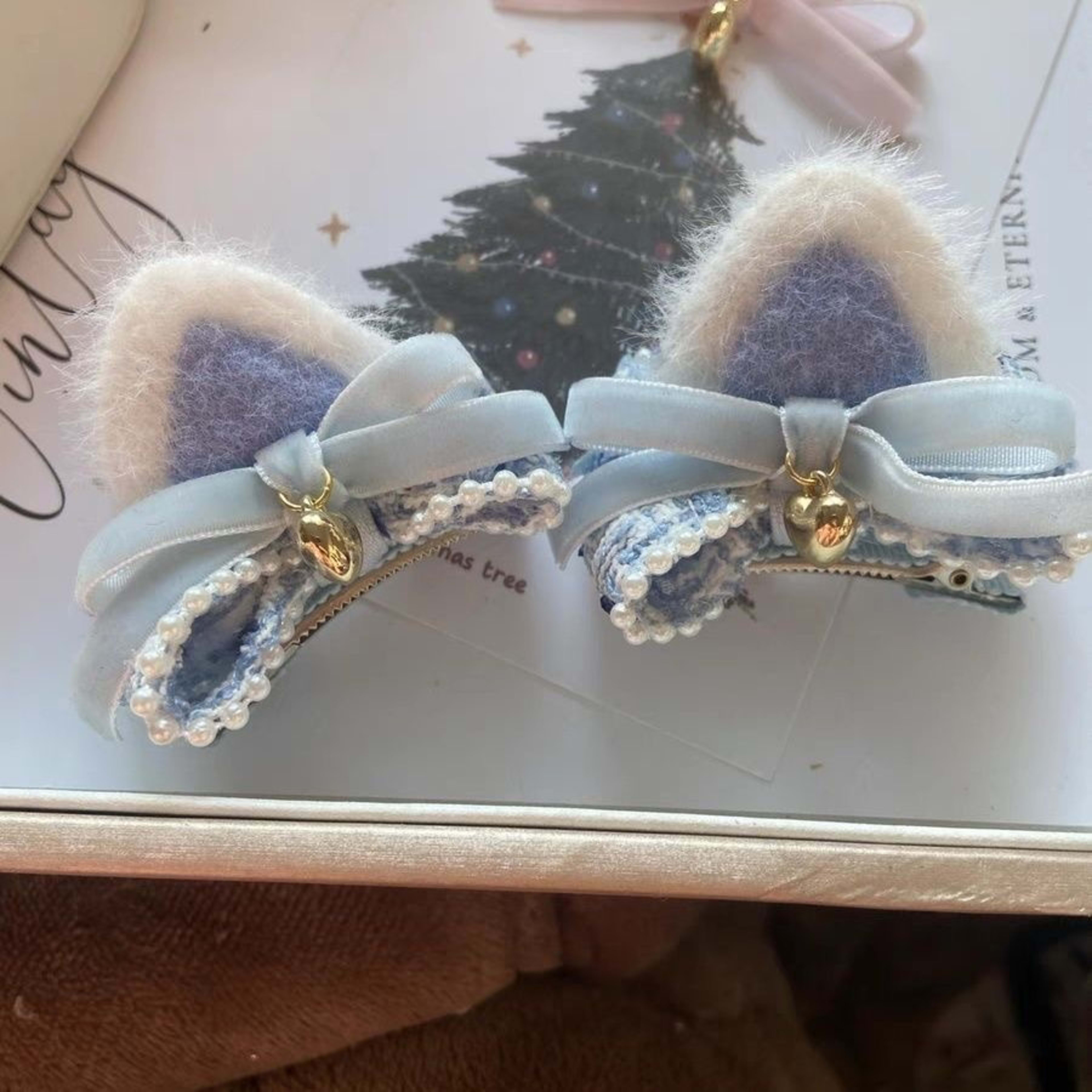 Cute Cat-ear Bow Hair Clip 9