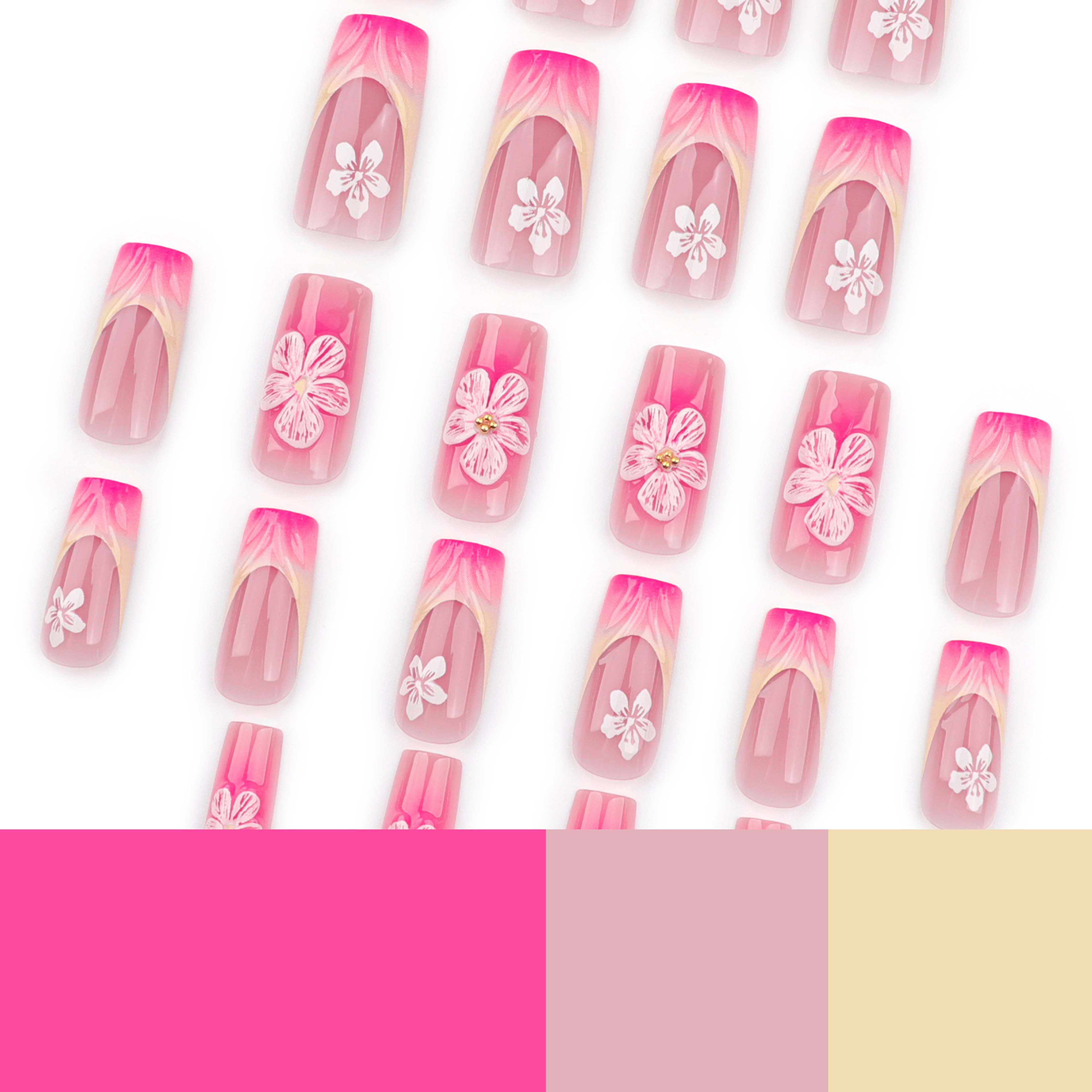Short Ombre Square Nail Press-on Nails