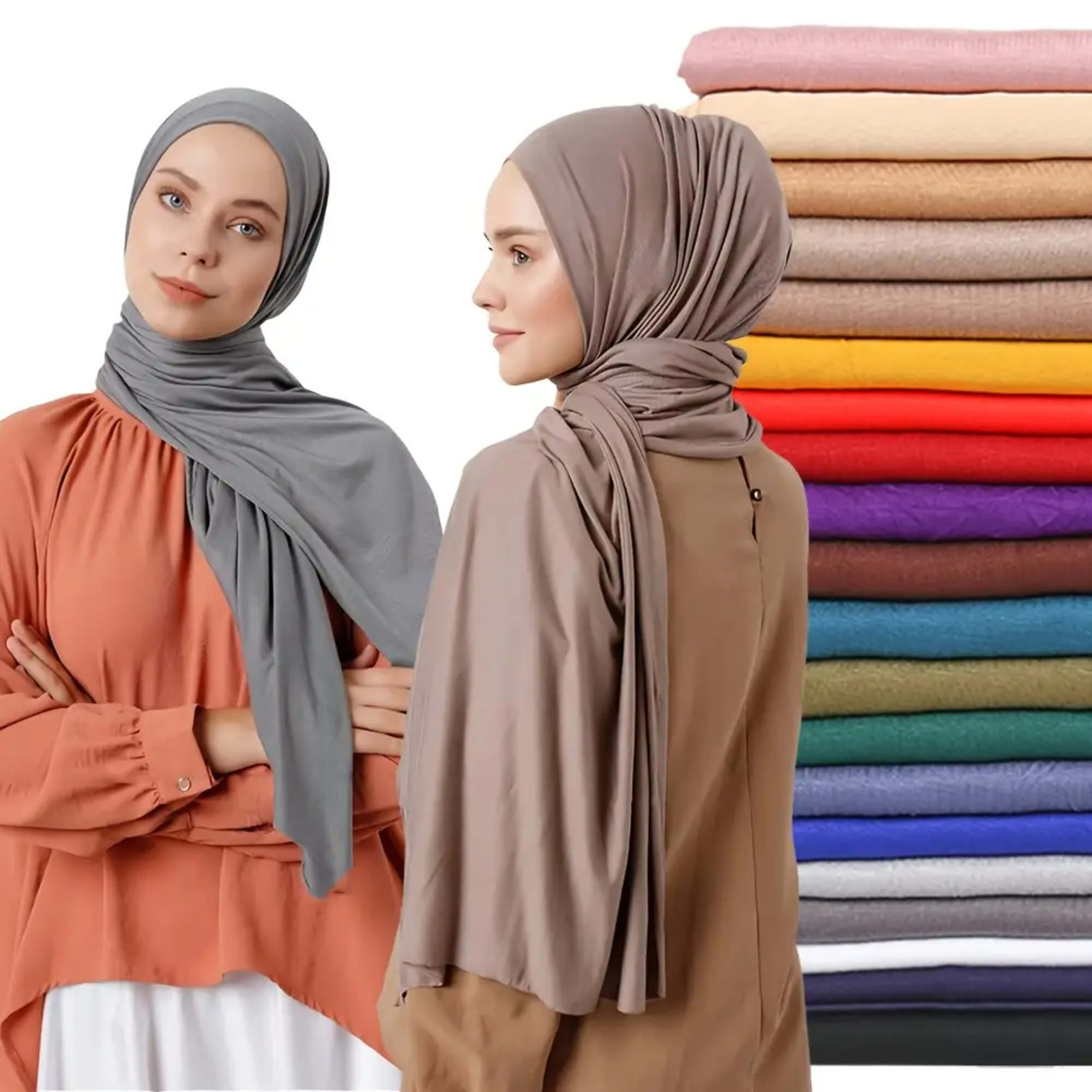 Modal Solid Color Long Scarf Headscarf Wholesale High-Quality Breathable 5
