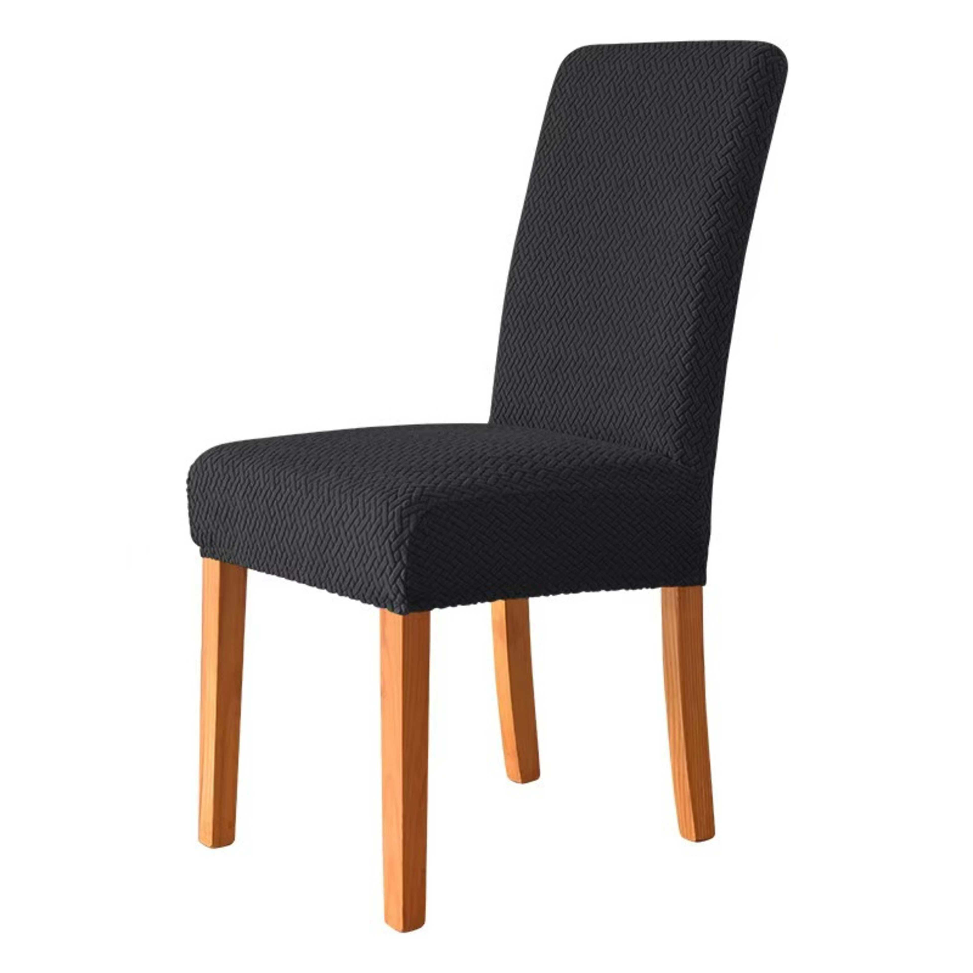 T-shaped Stretch Fleece Jacquard Chair Cover 12