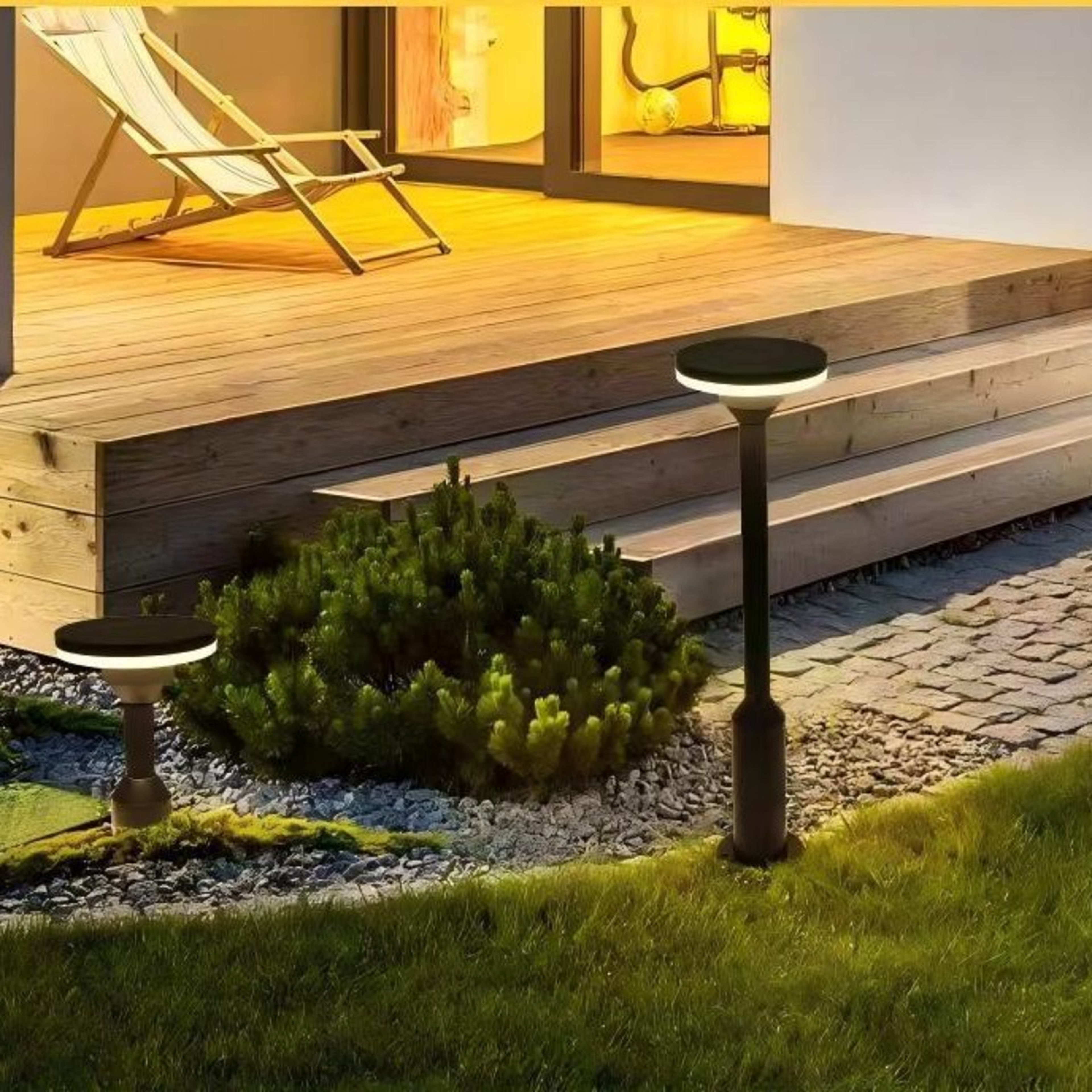 Outdoor Garden Light Pole Aluminum Courtyard Lamp 6