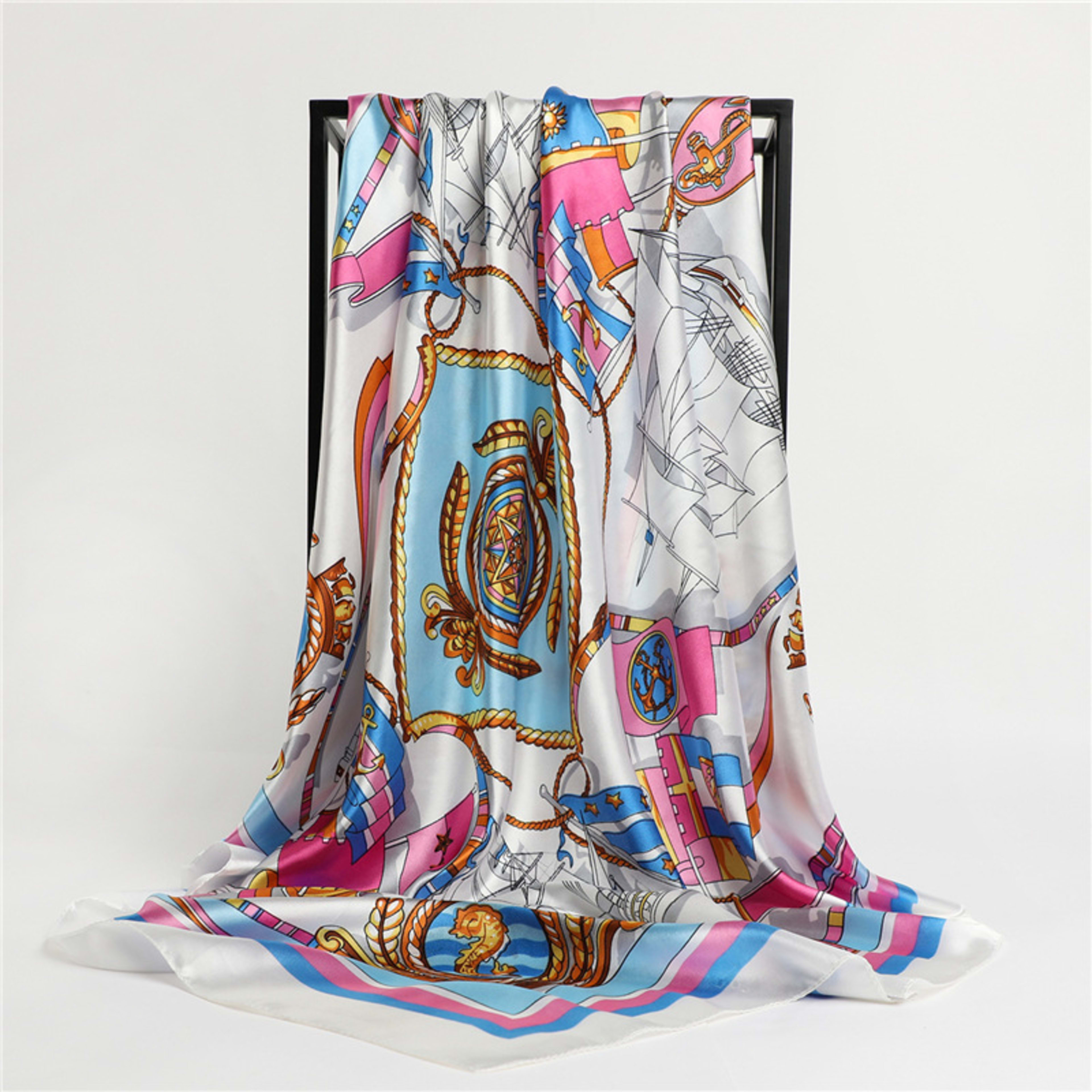 Four-season Universal Patterned Sun-protection Shawl Scarf With Print 7