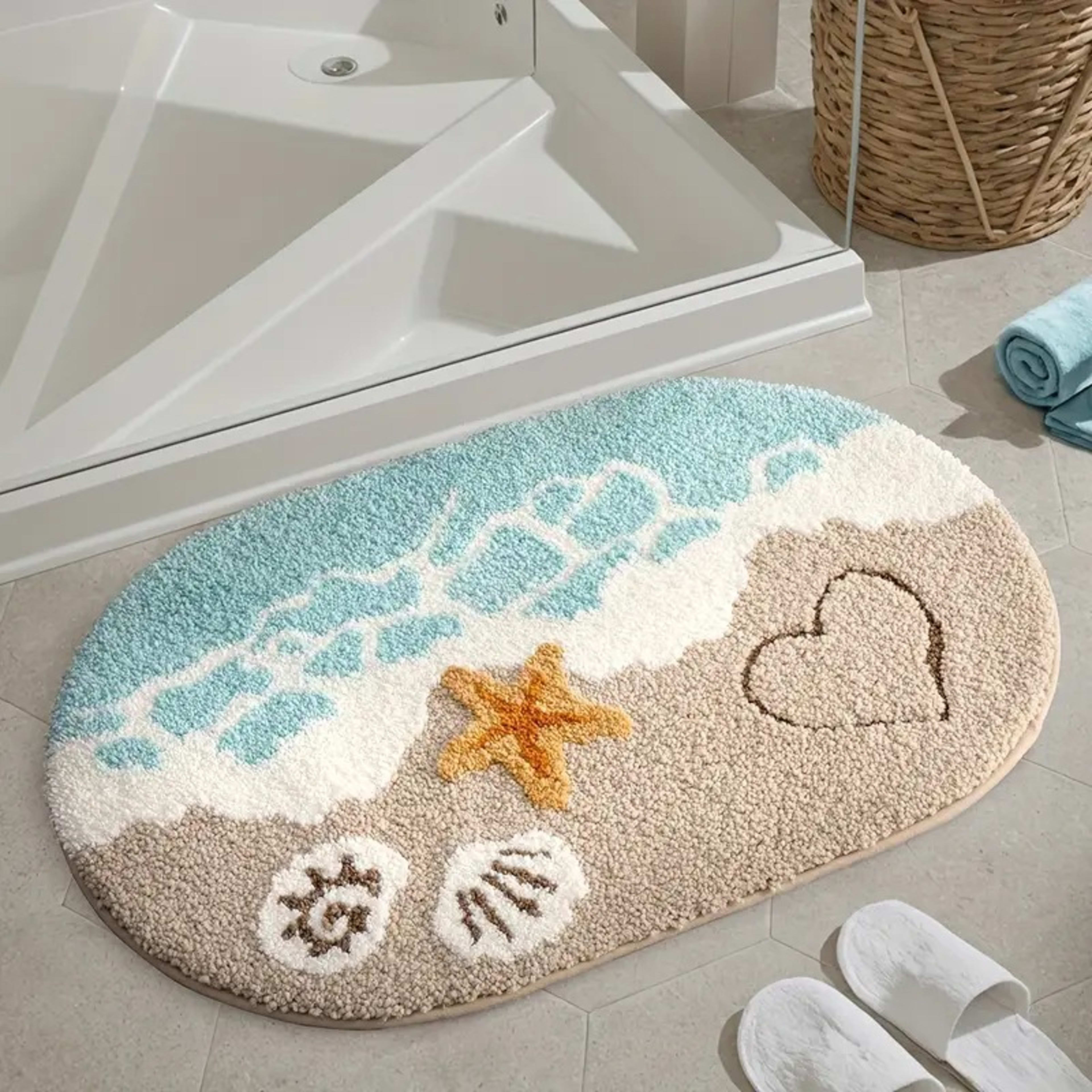 Wear-resistant Bedside Rug Doorway Water-absorbent Non-slip Doormat 8