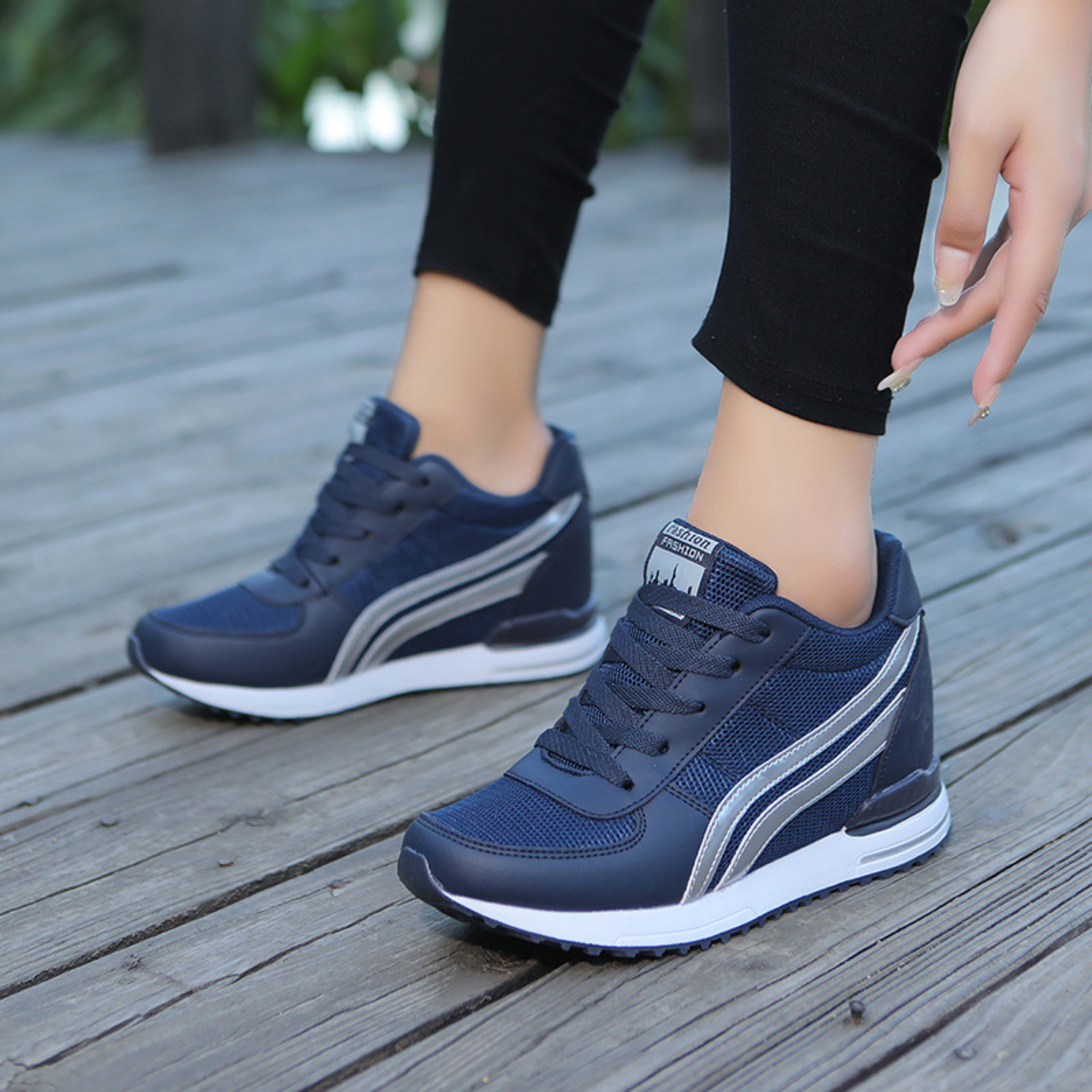 Mesh Breathable Height Increasing Insole Casual Sneaker 5