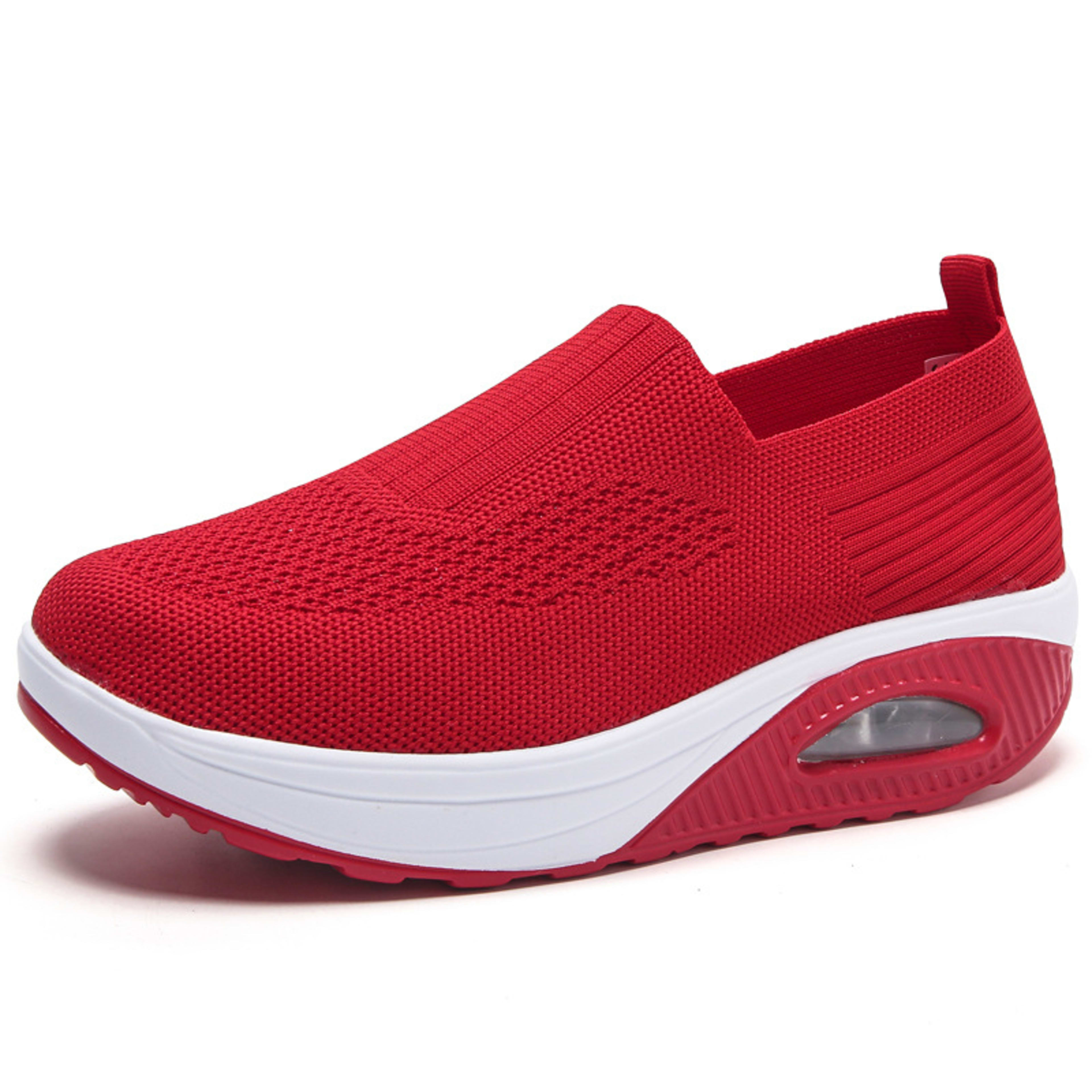 New Women's Leisure Sports Air Cushion Non-slip Flying Woven Women's Shoes 11