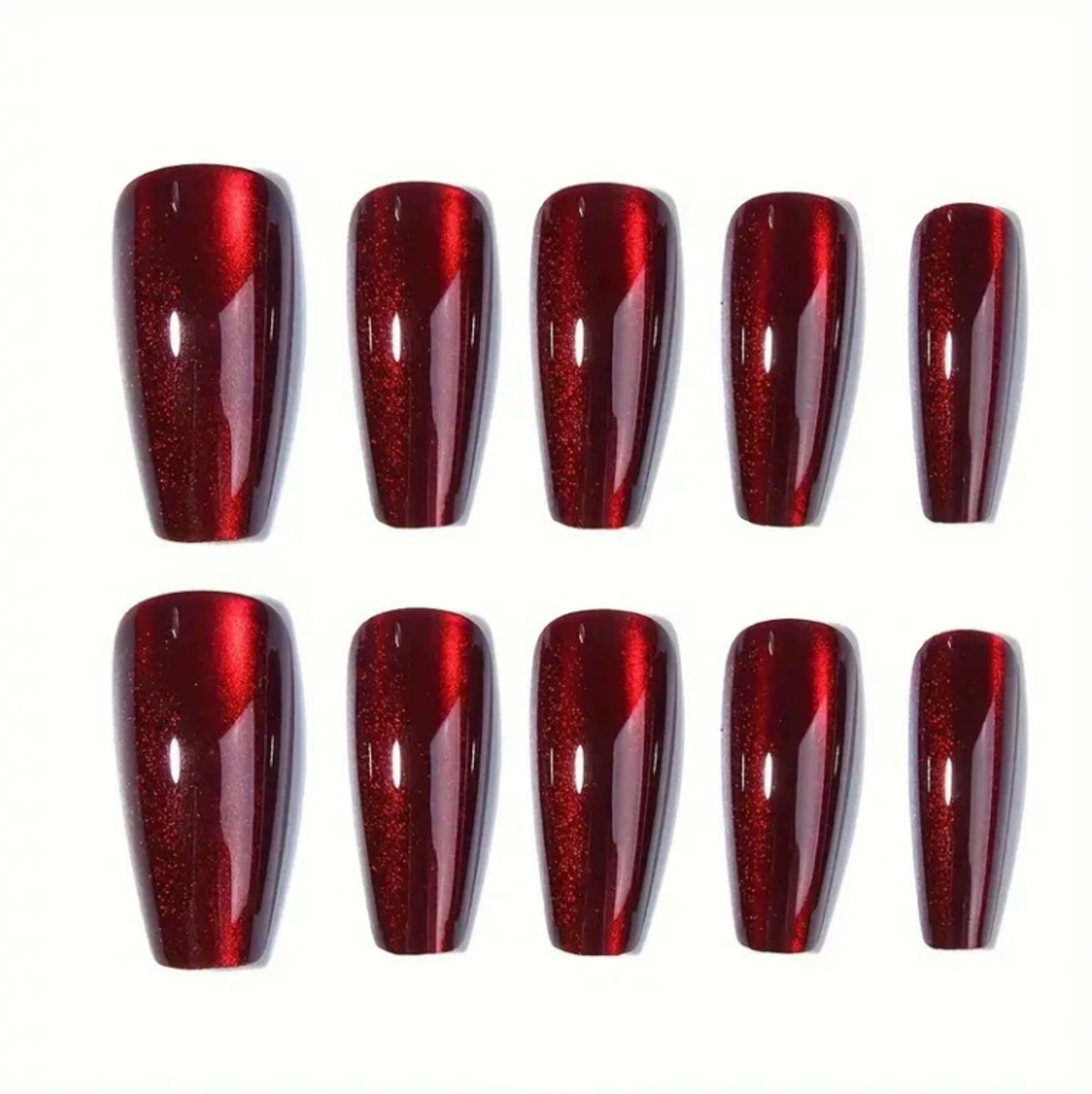 Wearable Nail Sticker 30 Pieces Cat Eye Length T 1