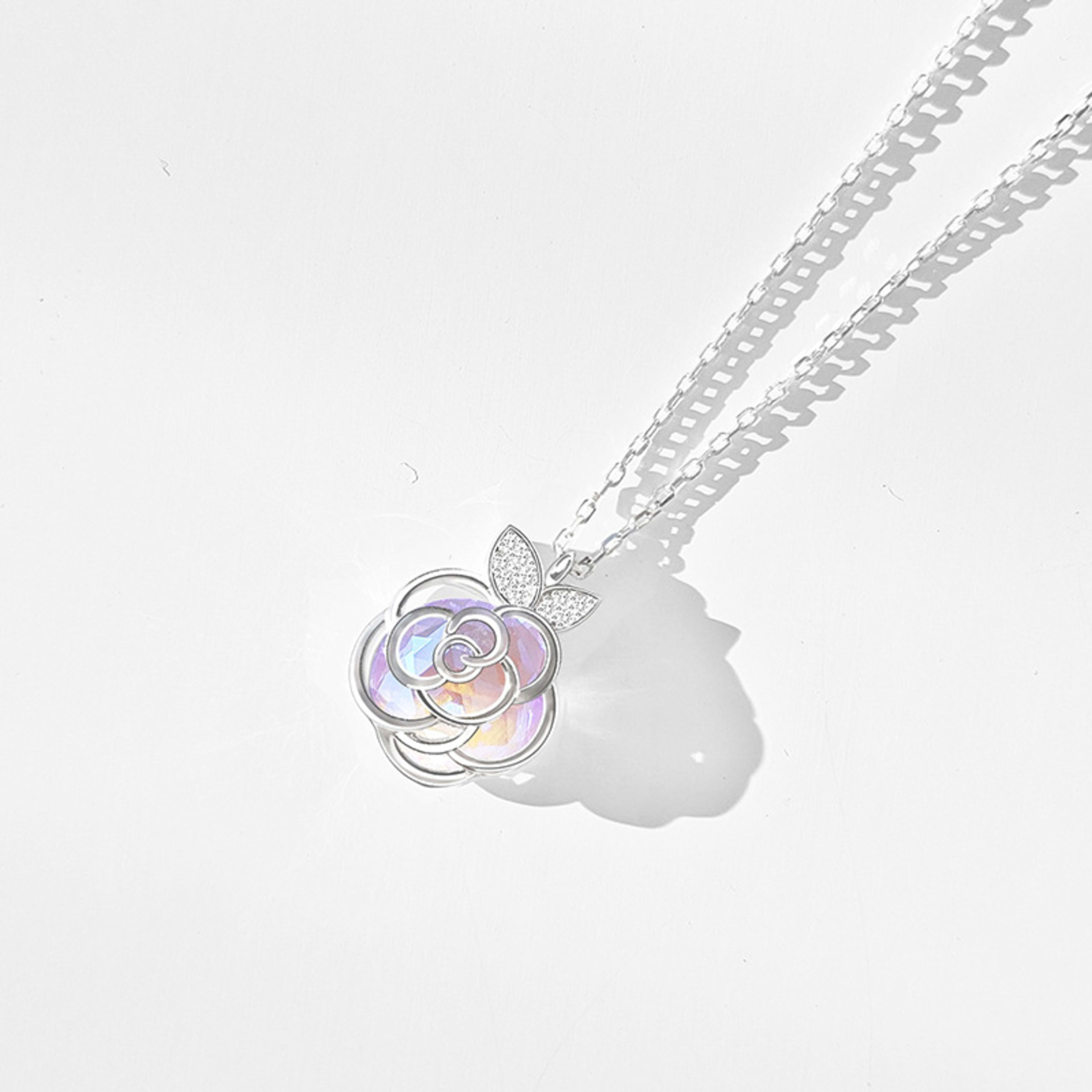Camellia Advanced Design Sense Niche Gentle Flower Collarbone Necklace Bracelet 8