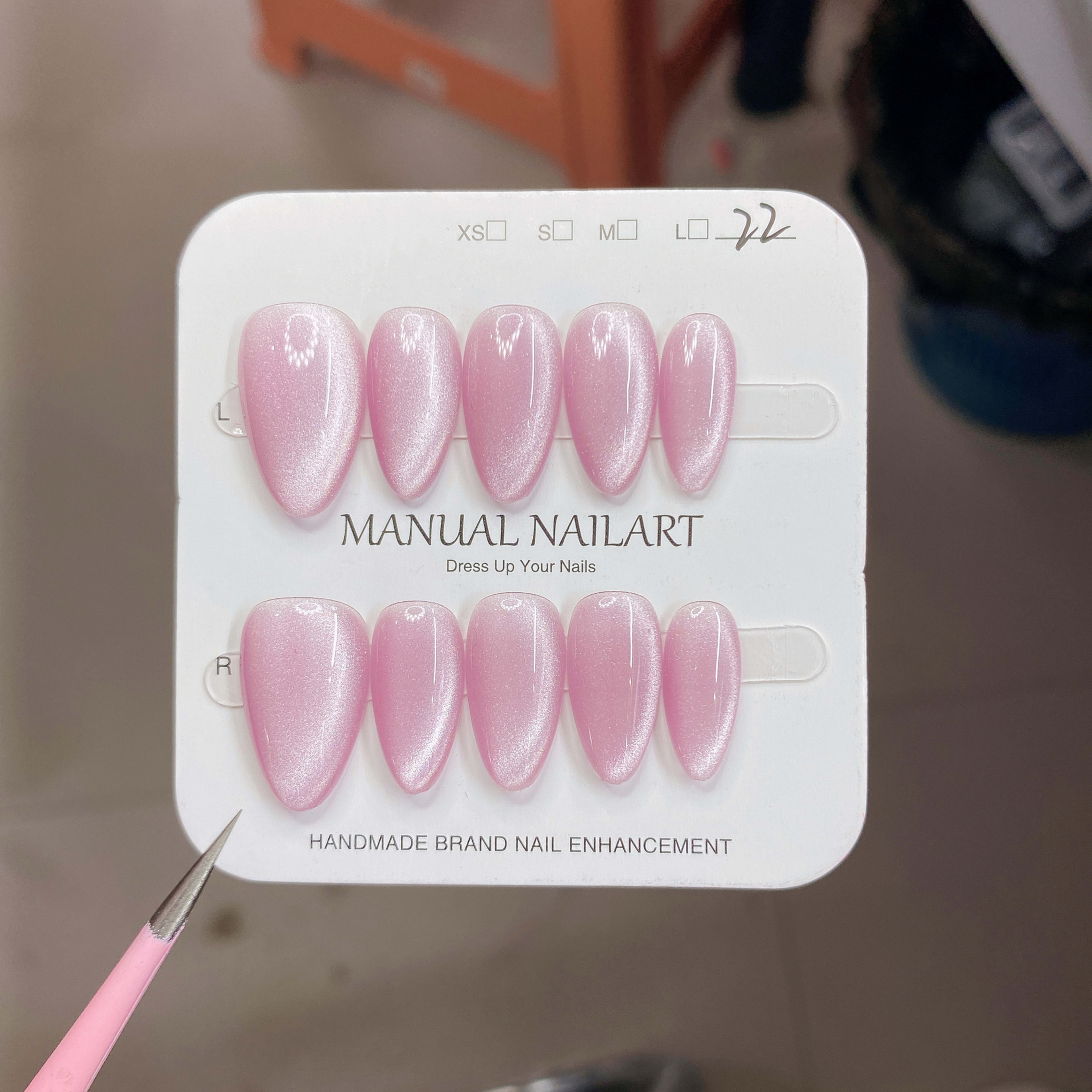 Hand-applied Gel Nail Art Tips For UVLED Curing 10