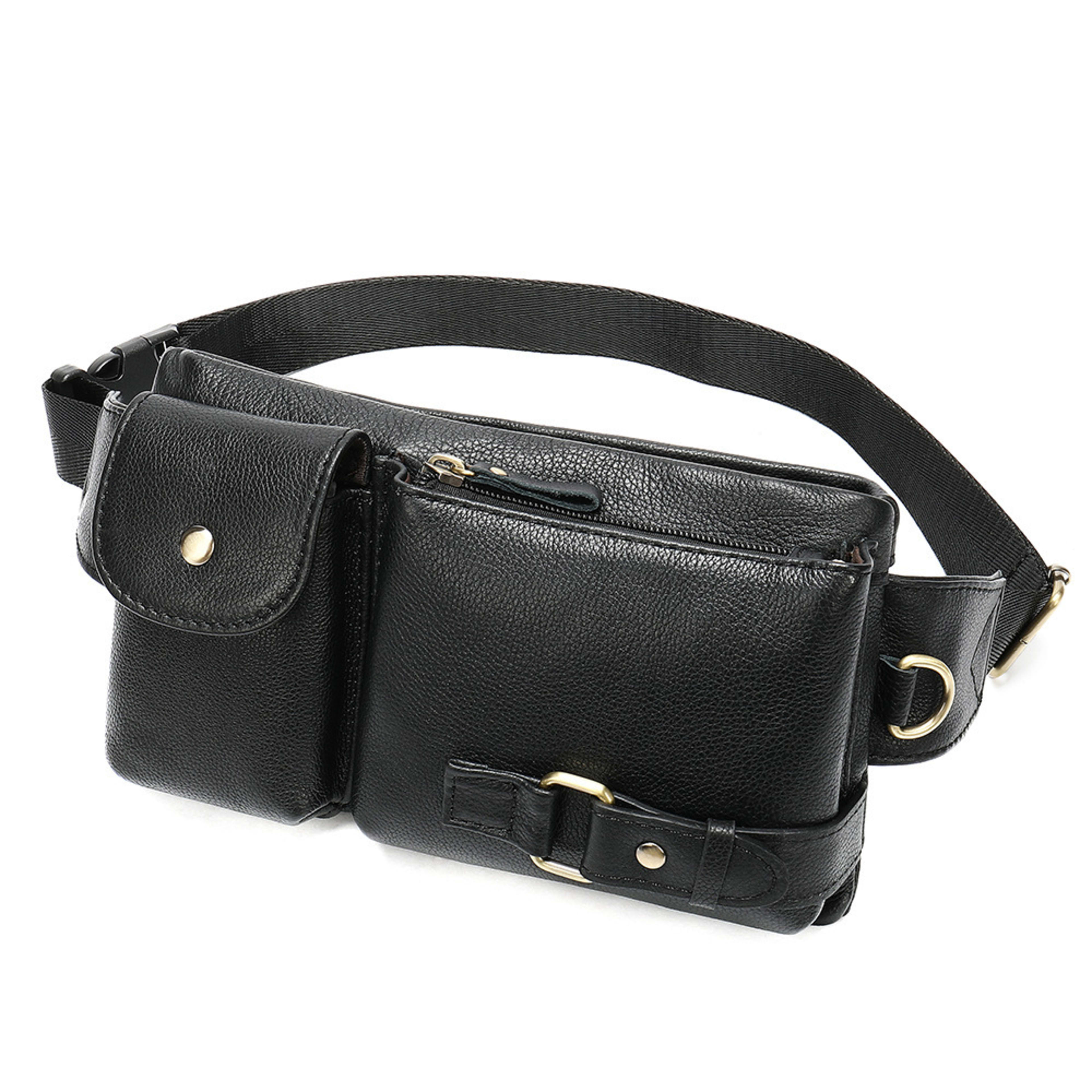 Multifunctional Mens ShoulderCrossbody Waist Bag 5