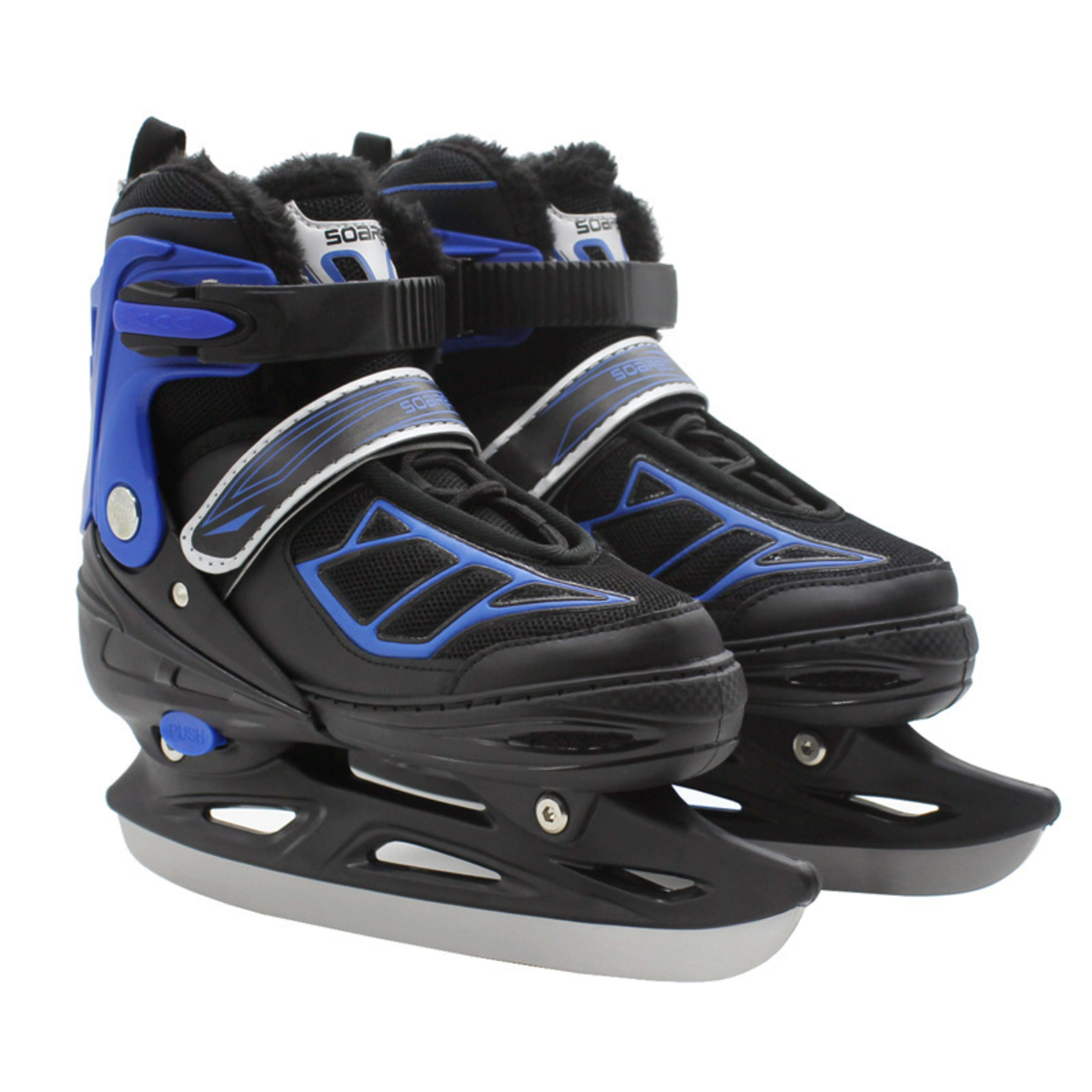 Children's Plush Insulated Adjustable Ice Skate Shoes 3