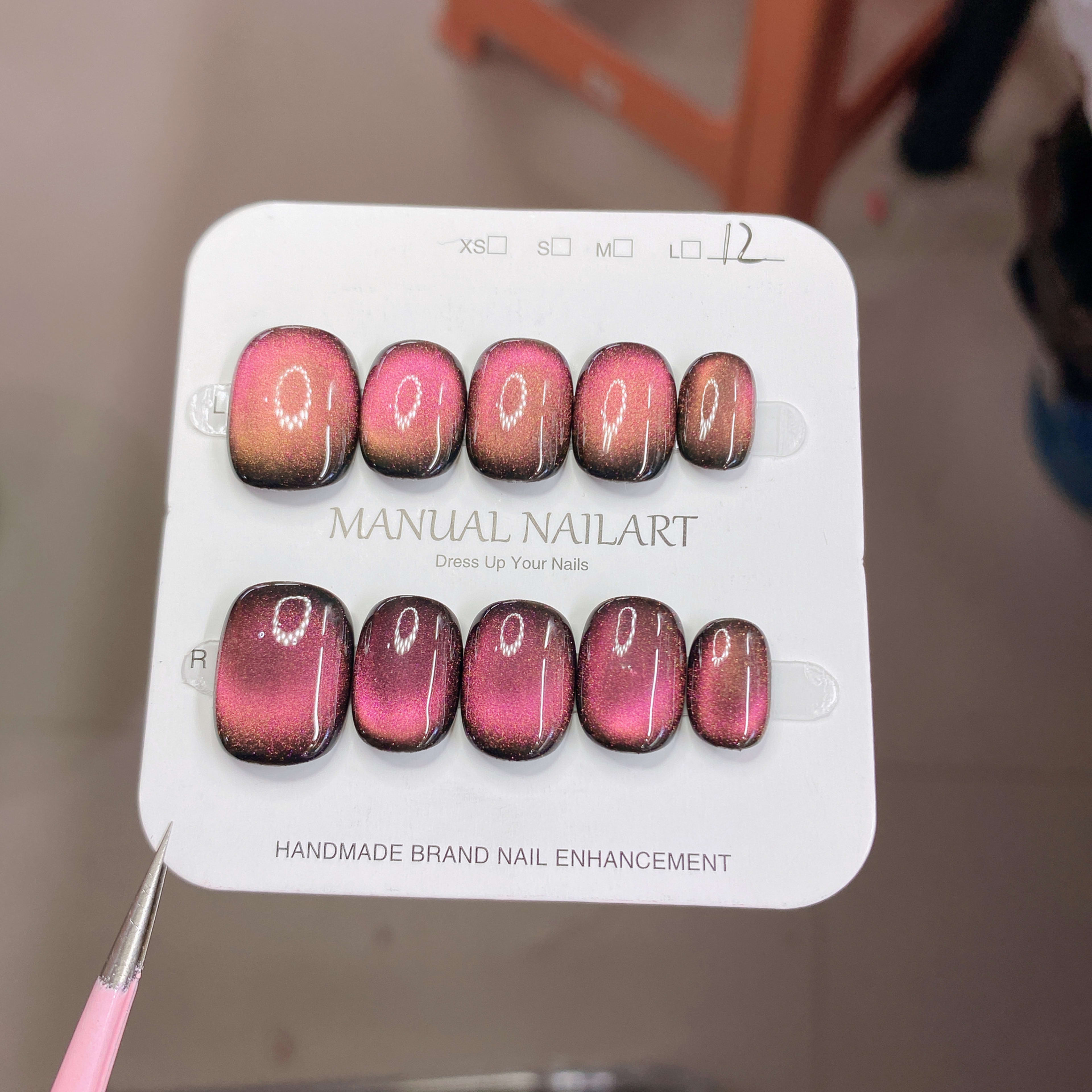 Hand-applied Gel Nail Art Tips For UVLED Curing 14