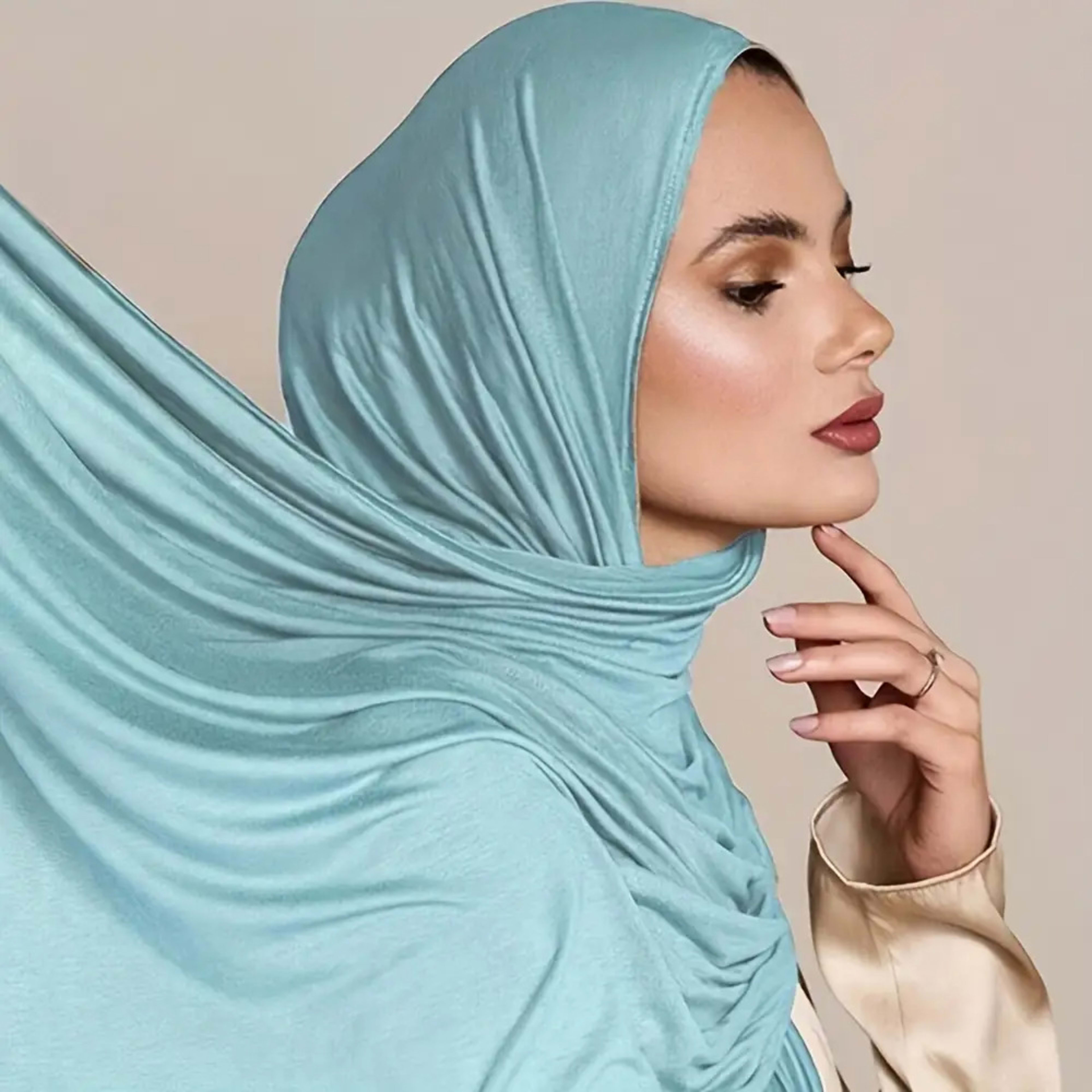Modal Solid Color Long Scarf Headscarf Wholesale High-Quality Breathable 2