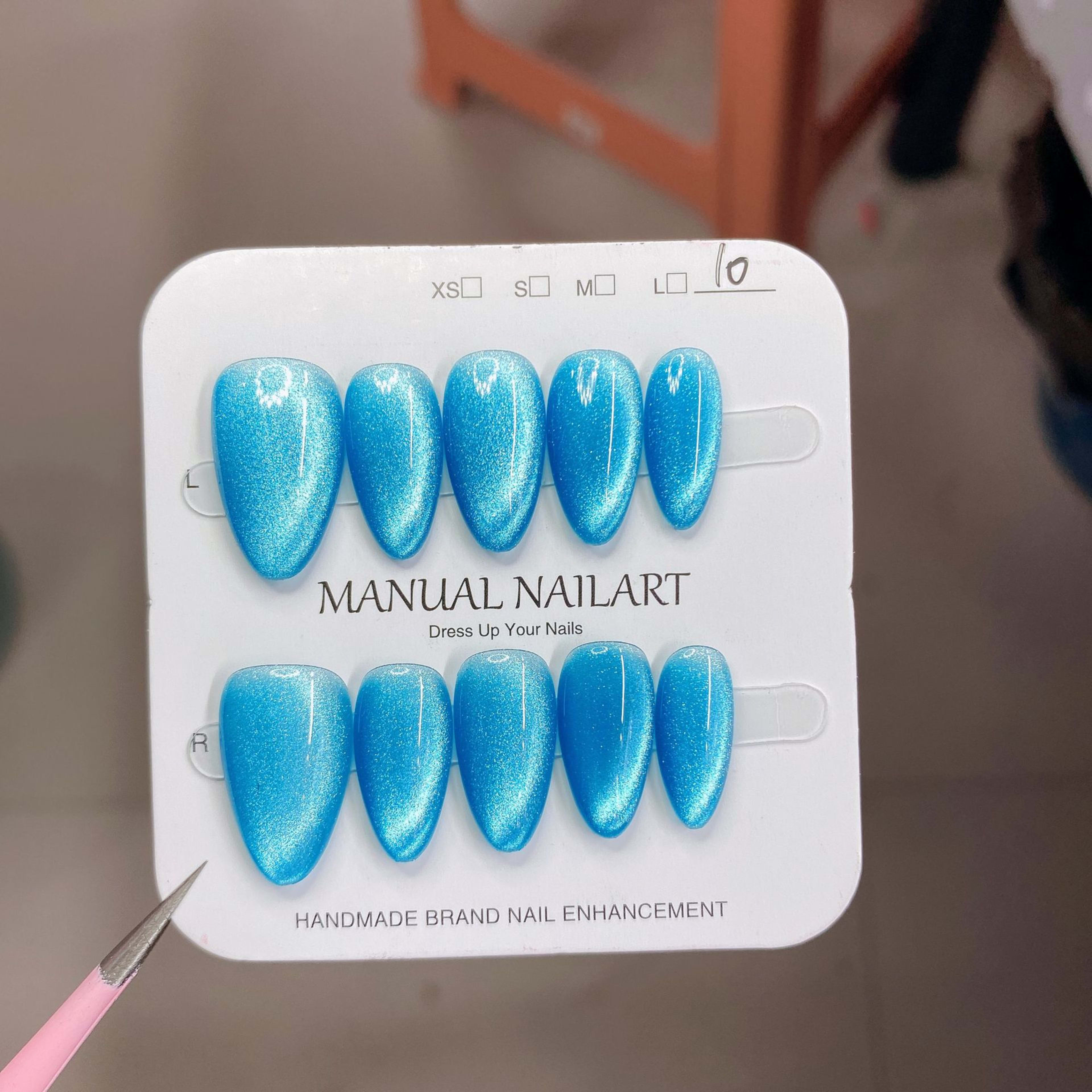 Hand-applied Gel Nail Art Tips For UVLED Curing 16