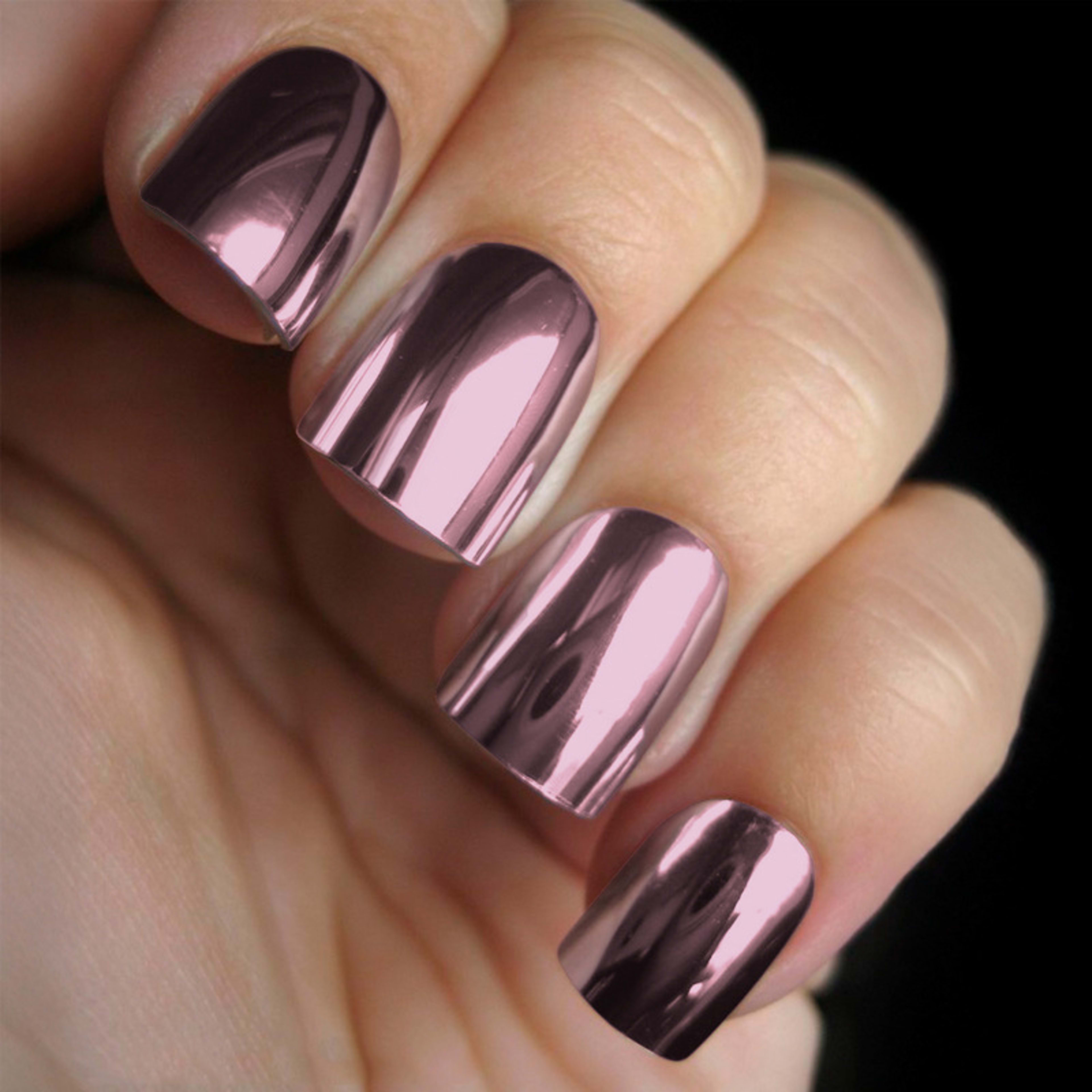 Nail Stickers Multi-color Mirror Metal Texture 8