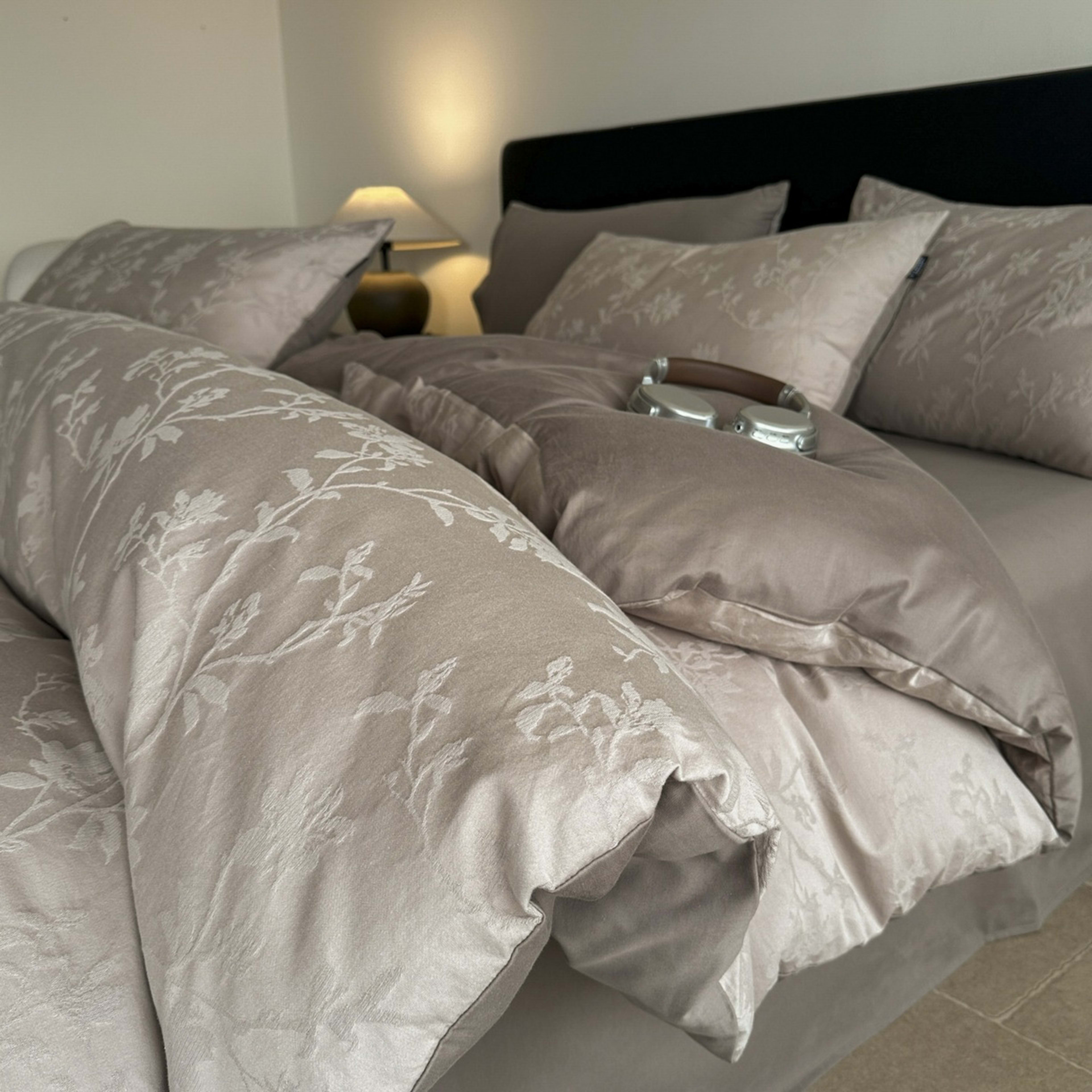 Large Jacquard Four-piece Set Pure Cotton With A Touch Of Light Luxuryduvet Cover And Bed Sheets 8