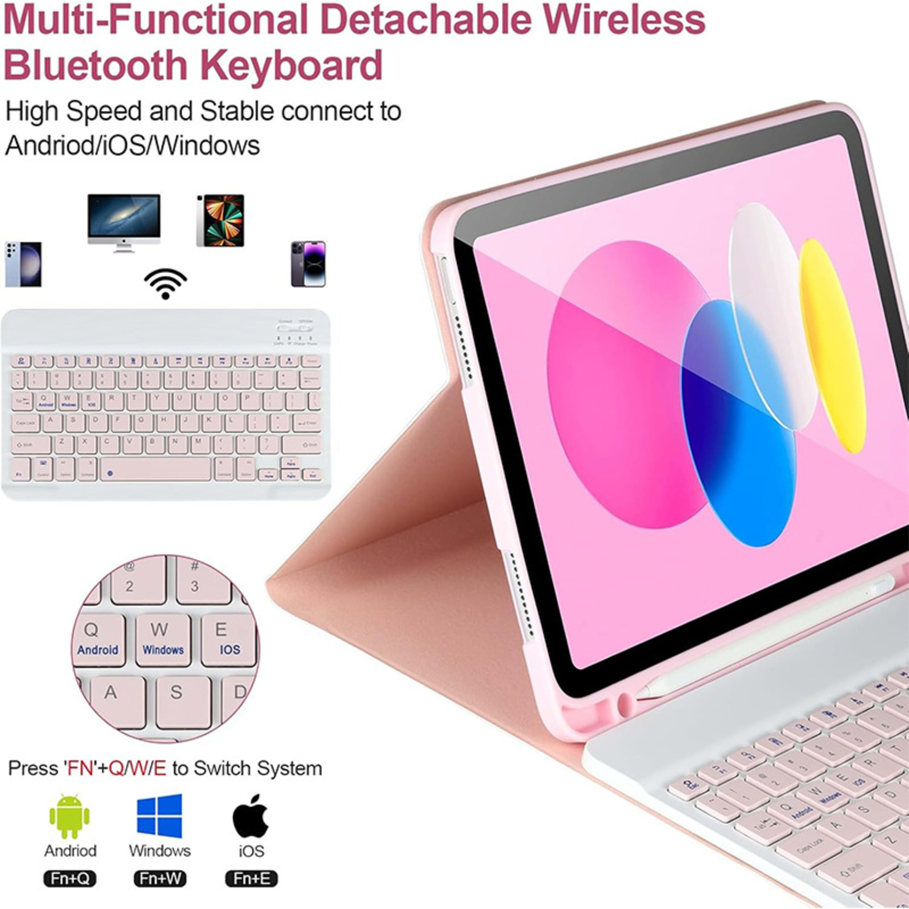 Applicable Tablet Protective Shell A16 Bluetooth Keyboard 5