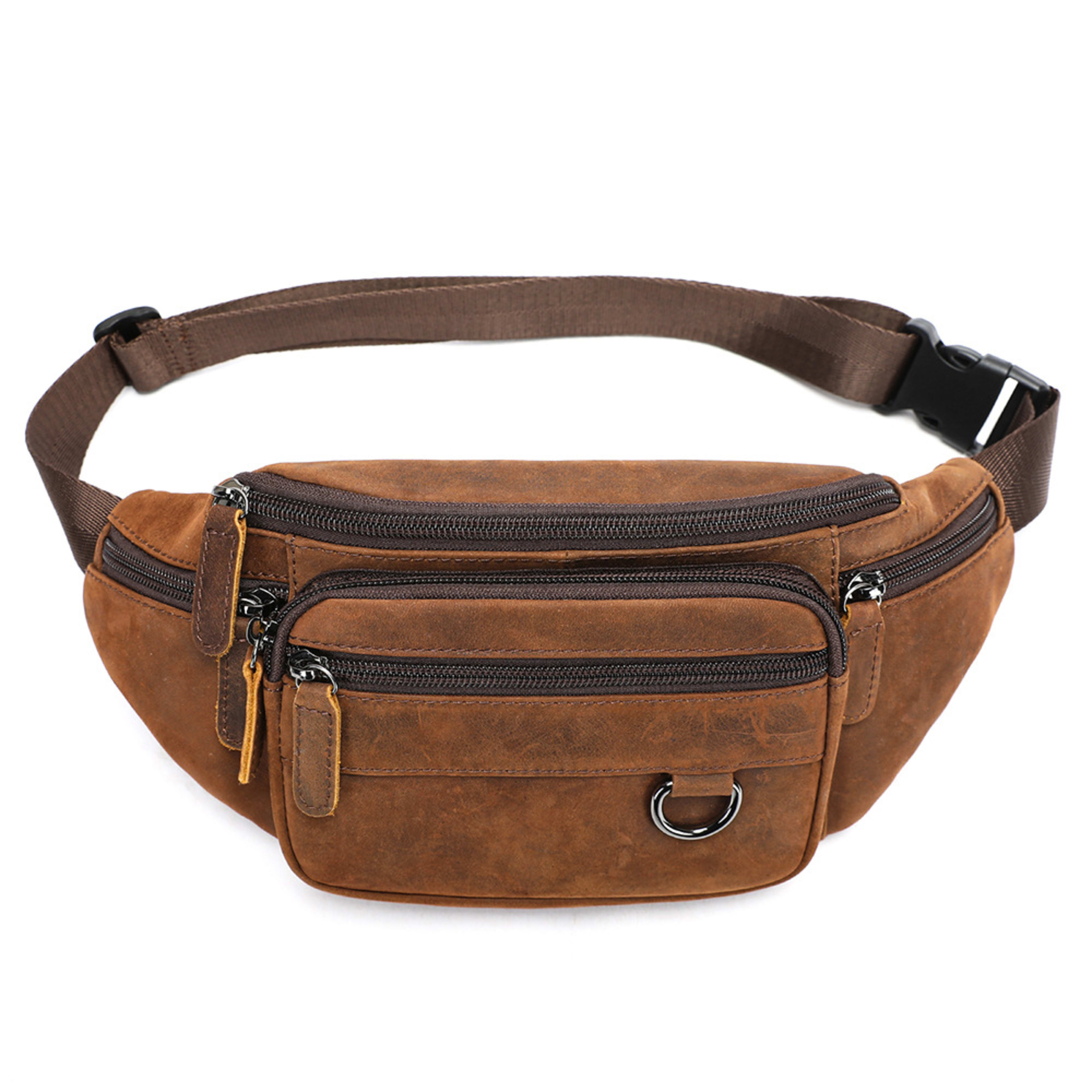Multifunctional Mens ShoulderCrossbody Waist Bag 11