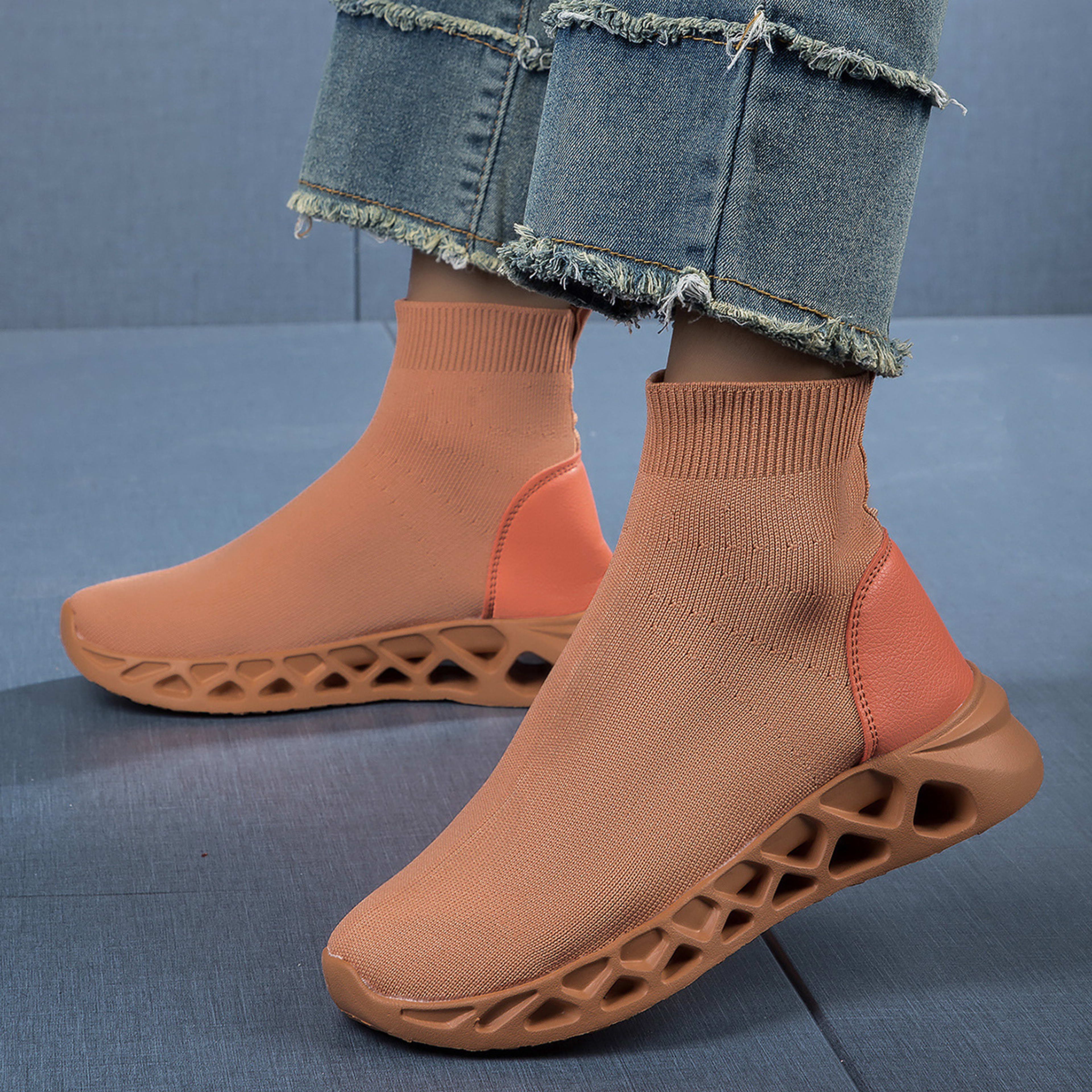 High-top Casual Stretch Socks Ankle Sock Boots Breathable Shoes 12