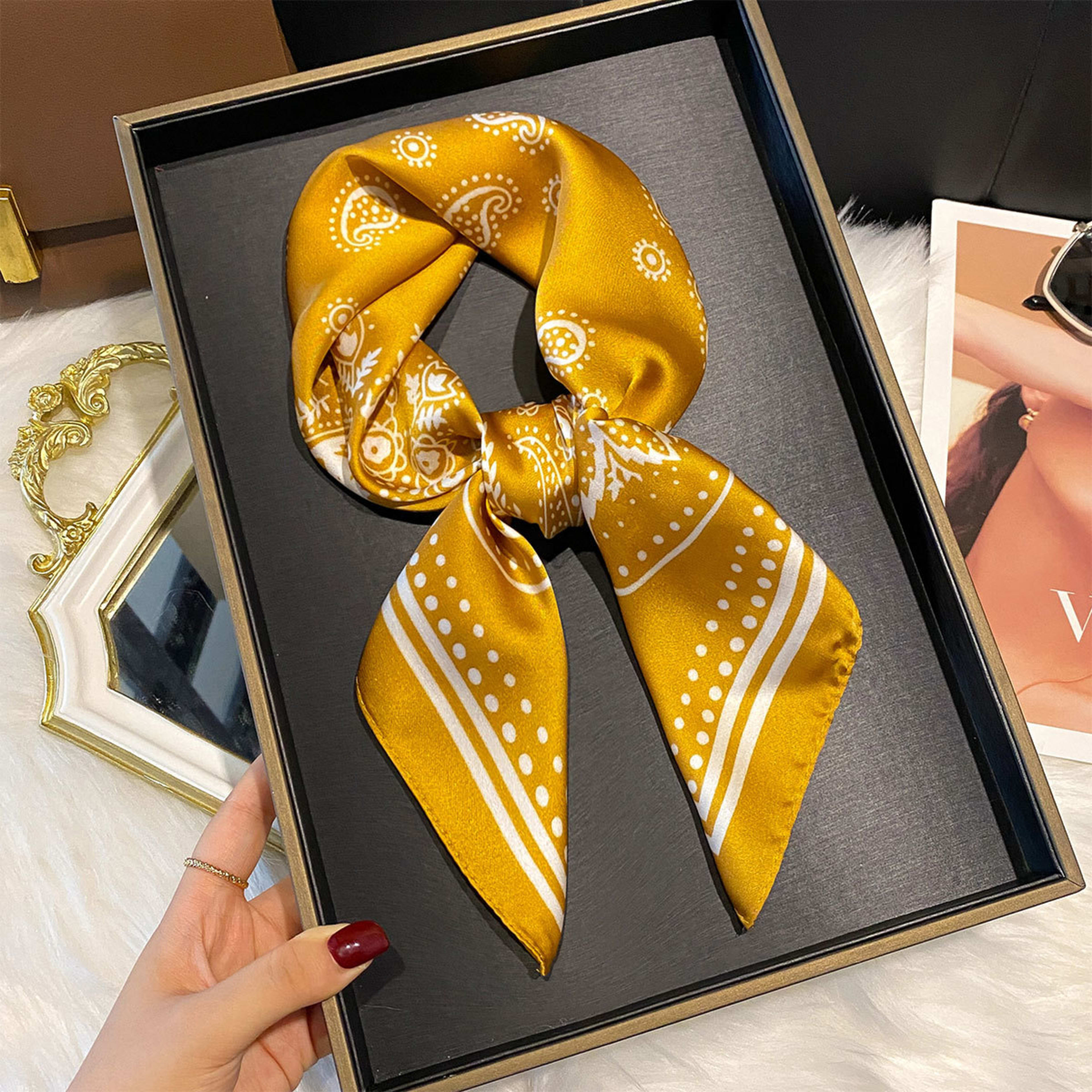New Silk Scarf 70cm Silk Luxe Yet Affordable 6