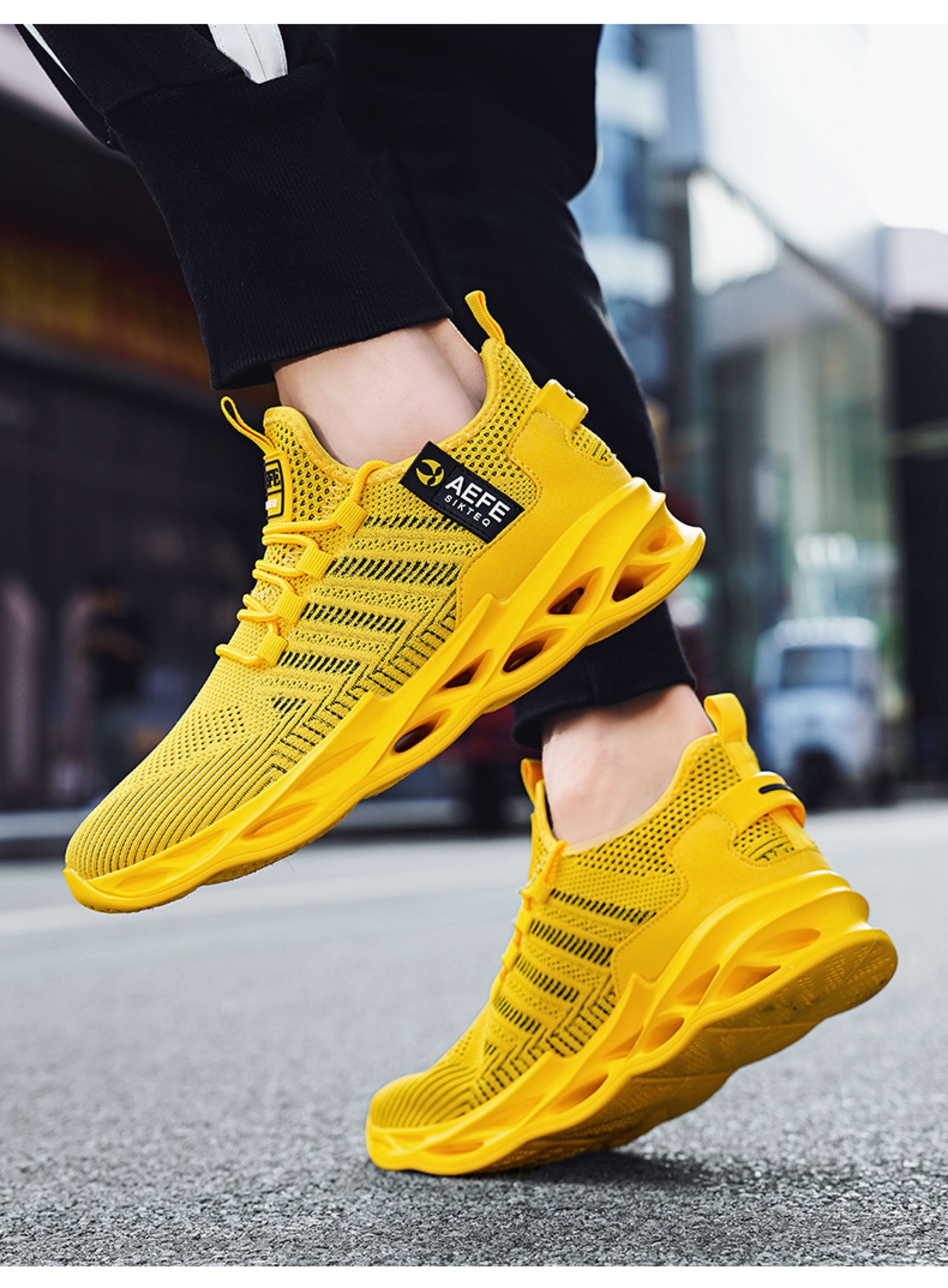 Mesh Breathable Casual Men's Korean Style Plus Size Light Running Shoes 10