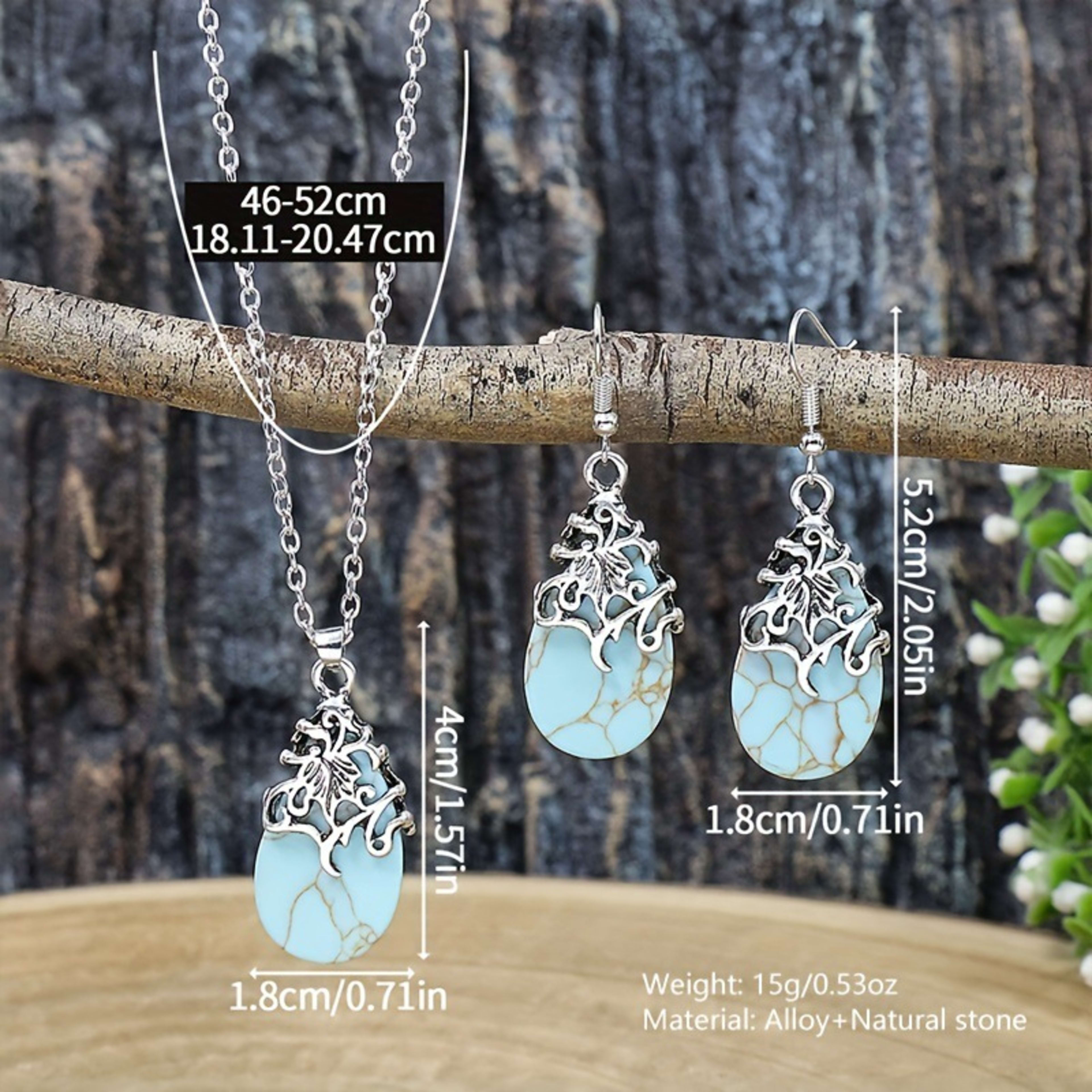 New Vintage Earrings Necklace Exquisite Fashion Necklace Bohemian Party Accessories 4