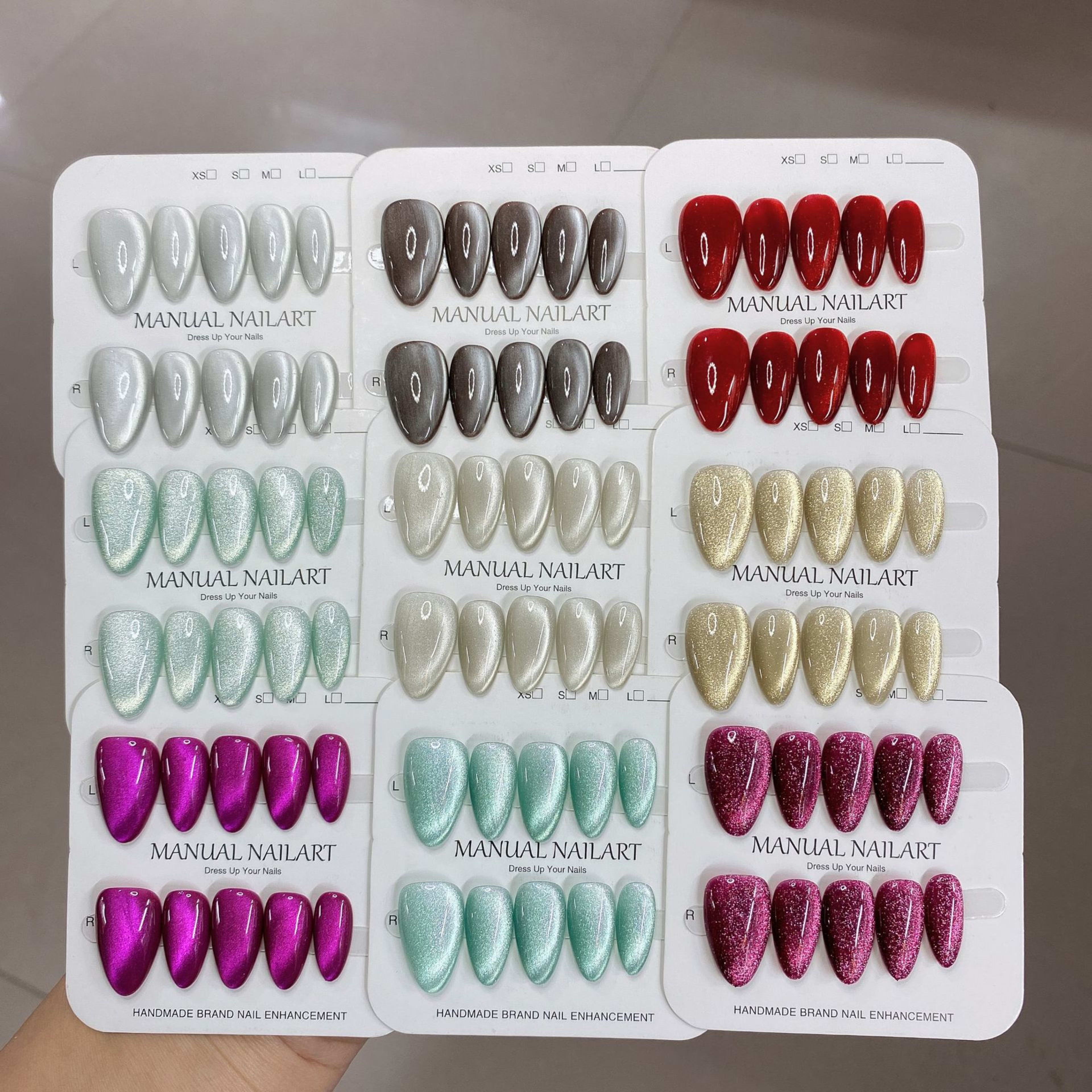 Hand-applied Gel Nail Art Tips For UVLED Curing 15