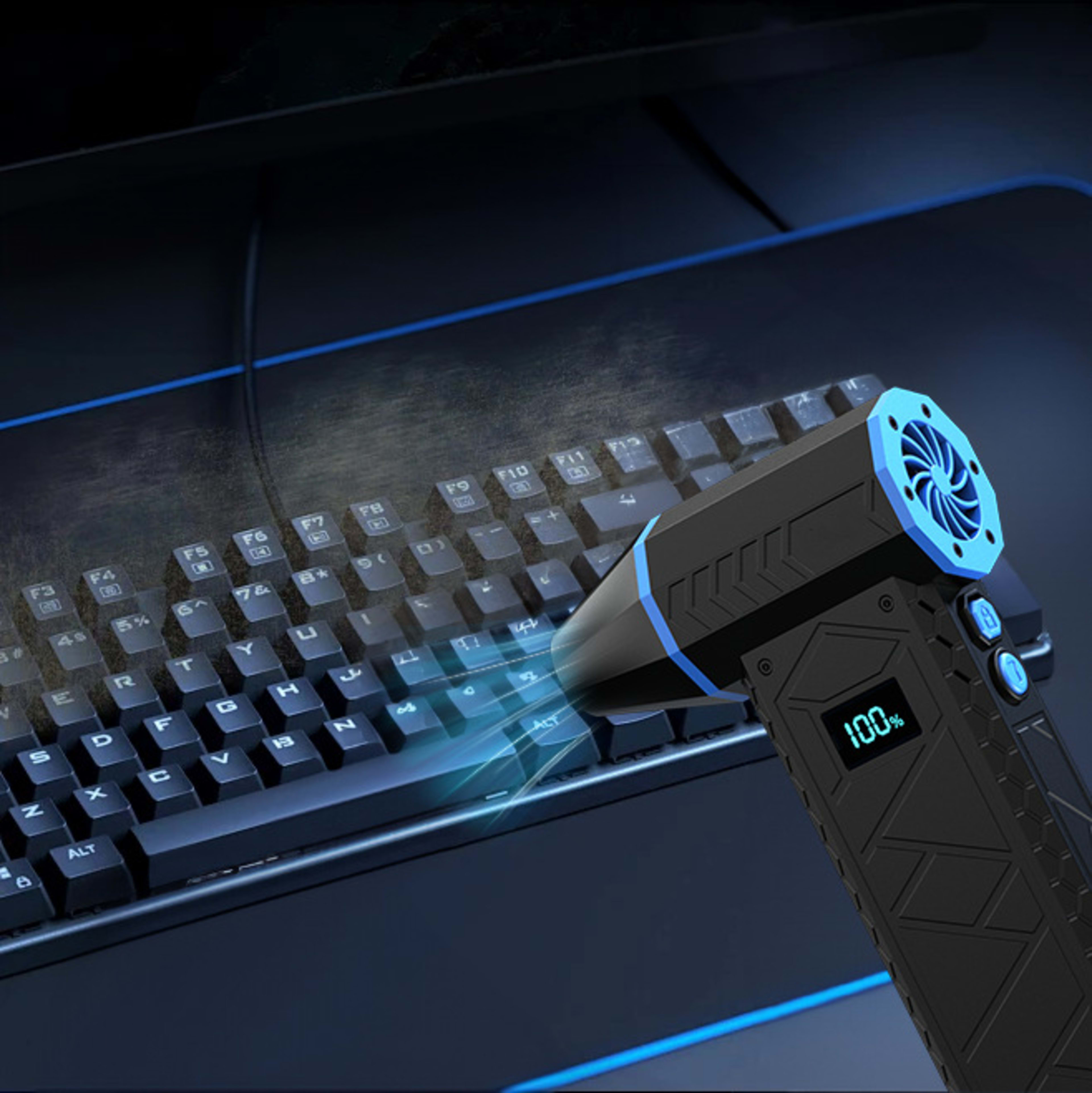Digital Display Violent Turbo High-speed Booster Fan
