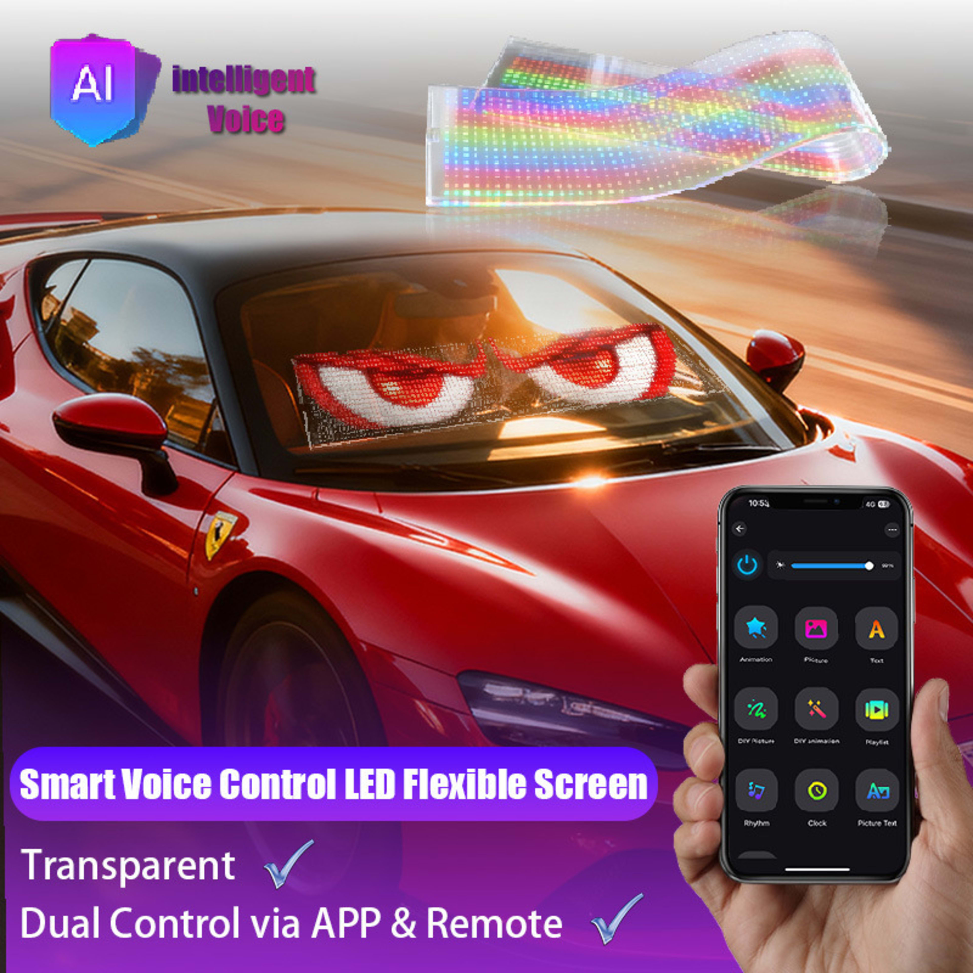LED Devil Eyes Control Flexible Screen 7