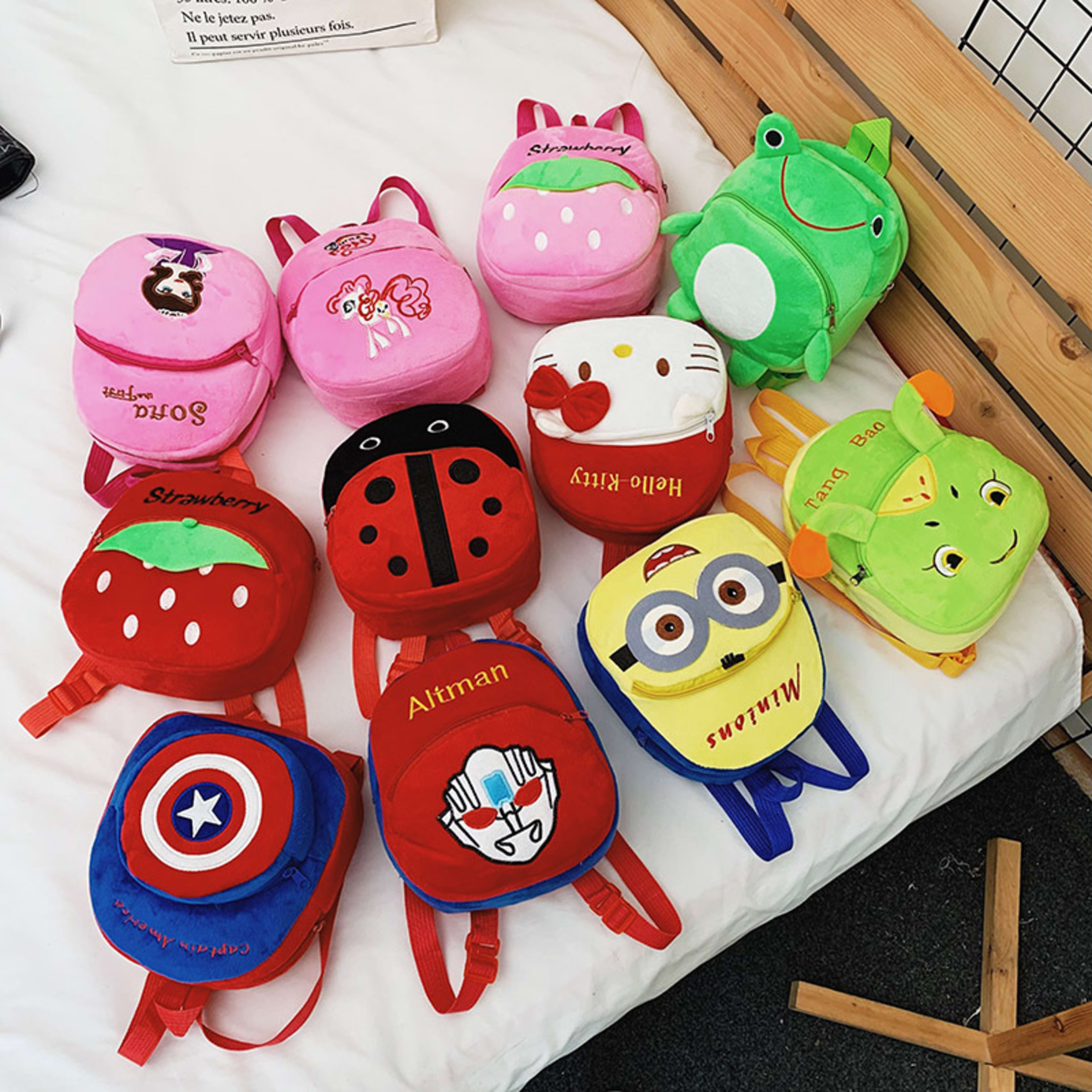 Early Childhood Education Cute Baby Children Plush School Bag 14