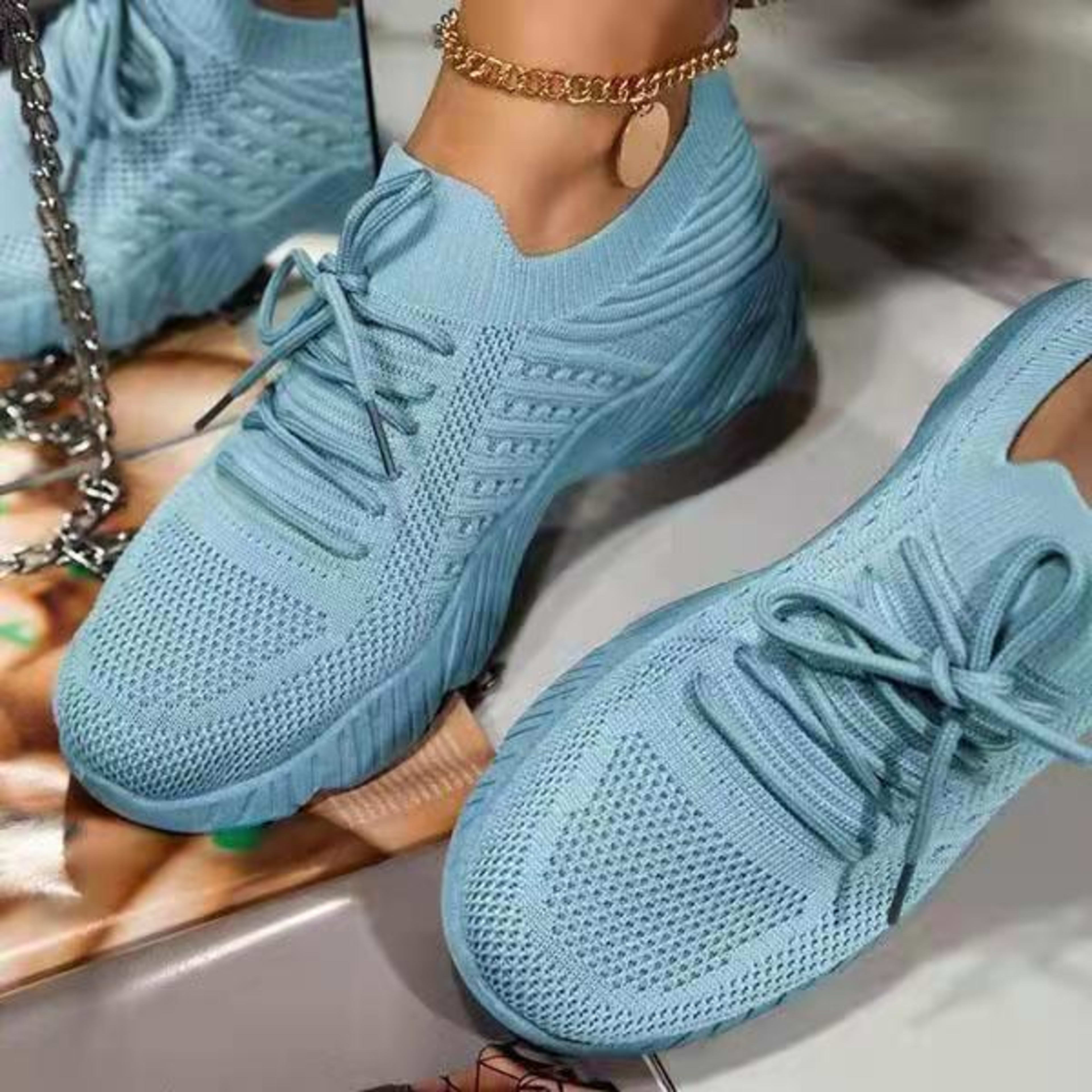 Women's Sneaker Thick Bottom Solid Color Dad Shoes 7