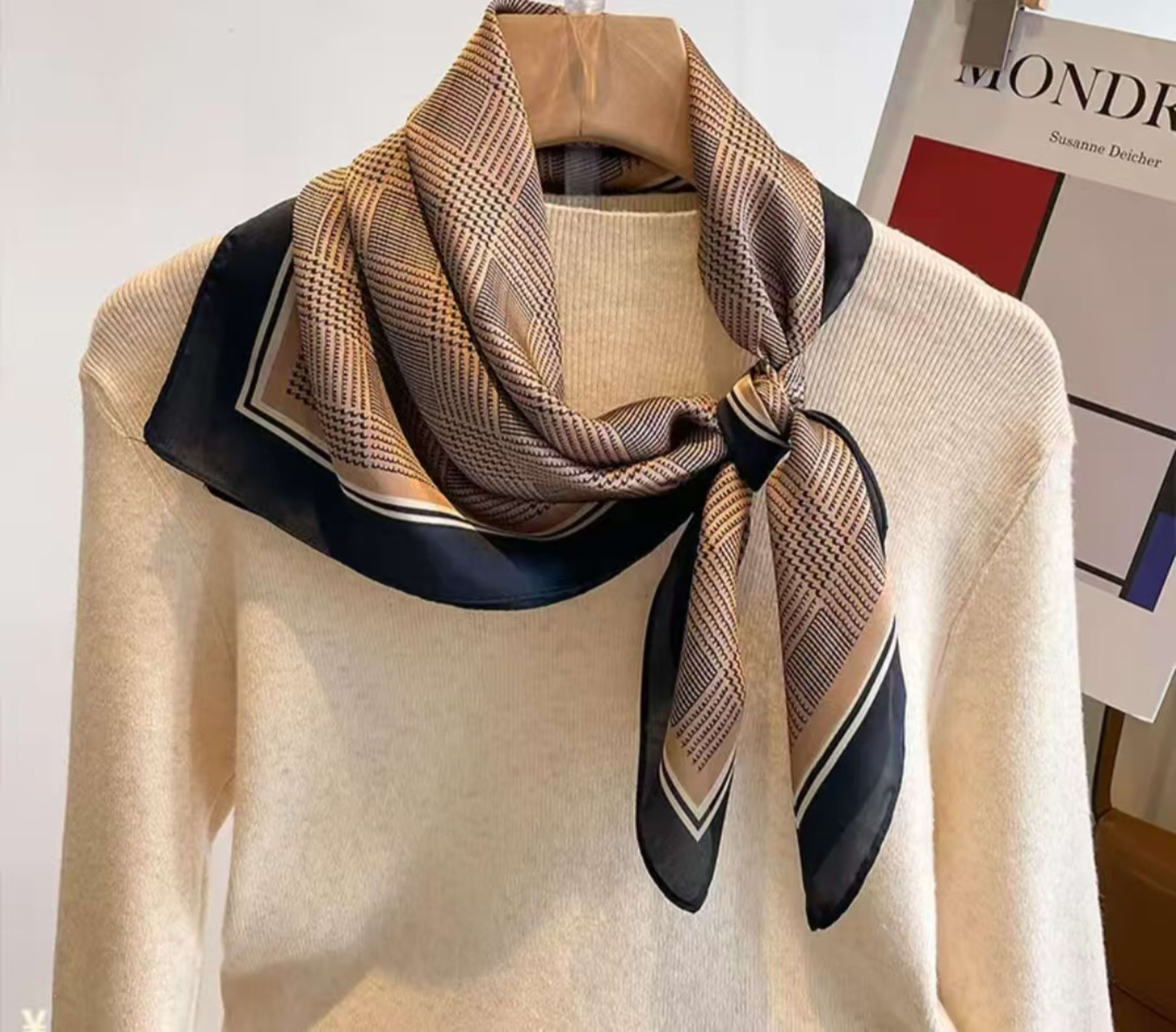 New Womens Versatile Square Silk Scarf 14