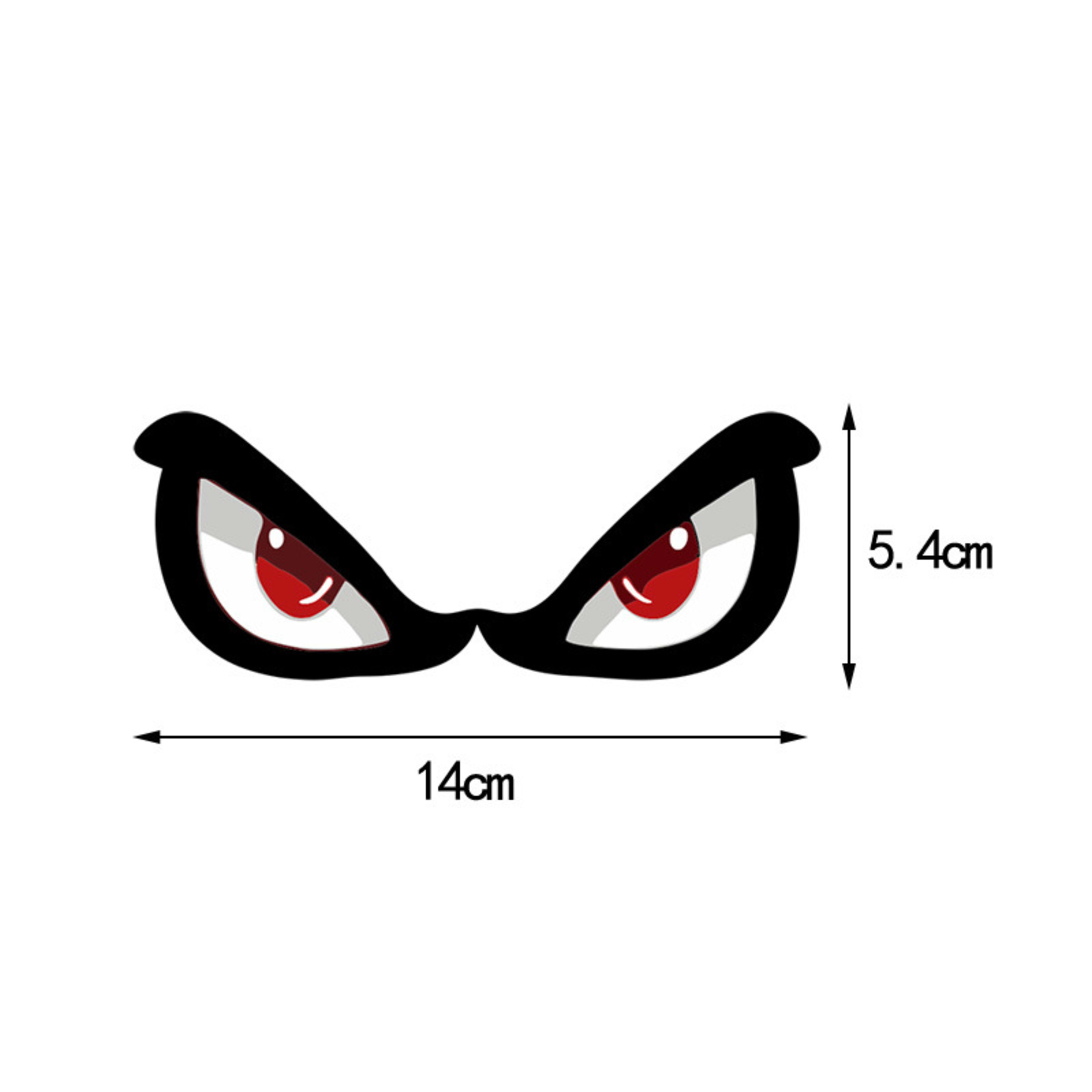 3D Simulation Shark Sticker Eye Rearview Mirror Decoration 2