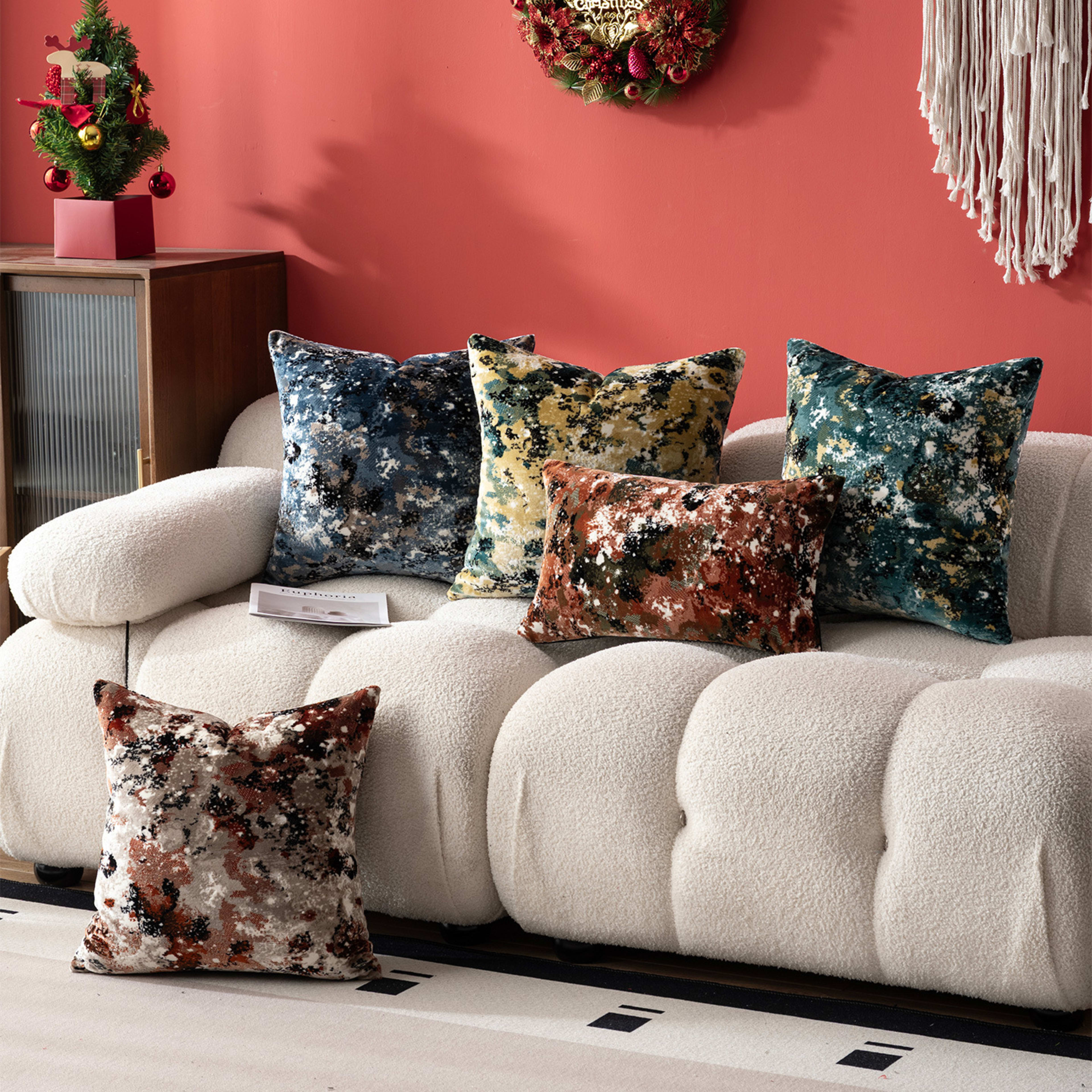 Starry Jacquard Sofa Pillow Cover 6