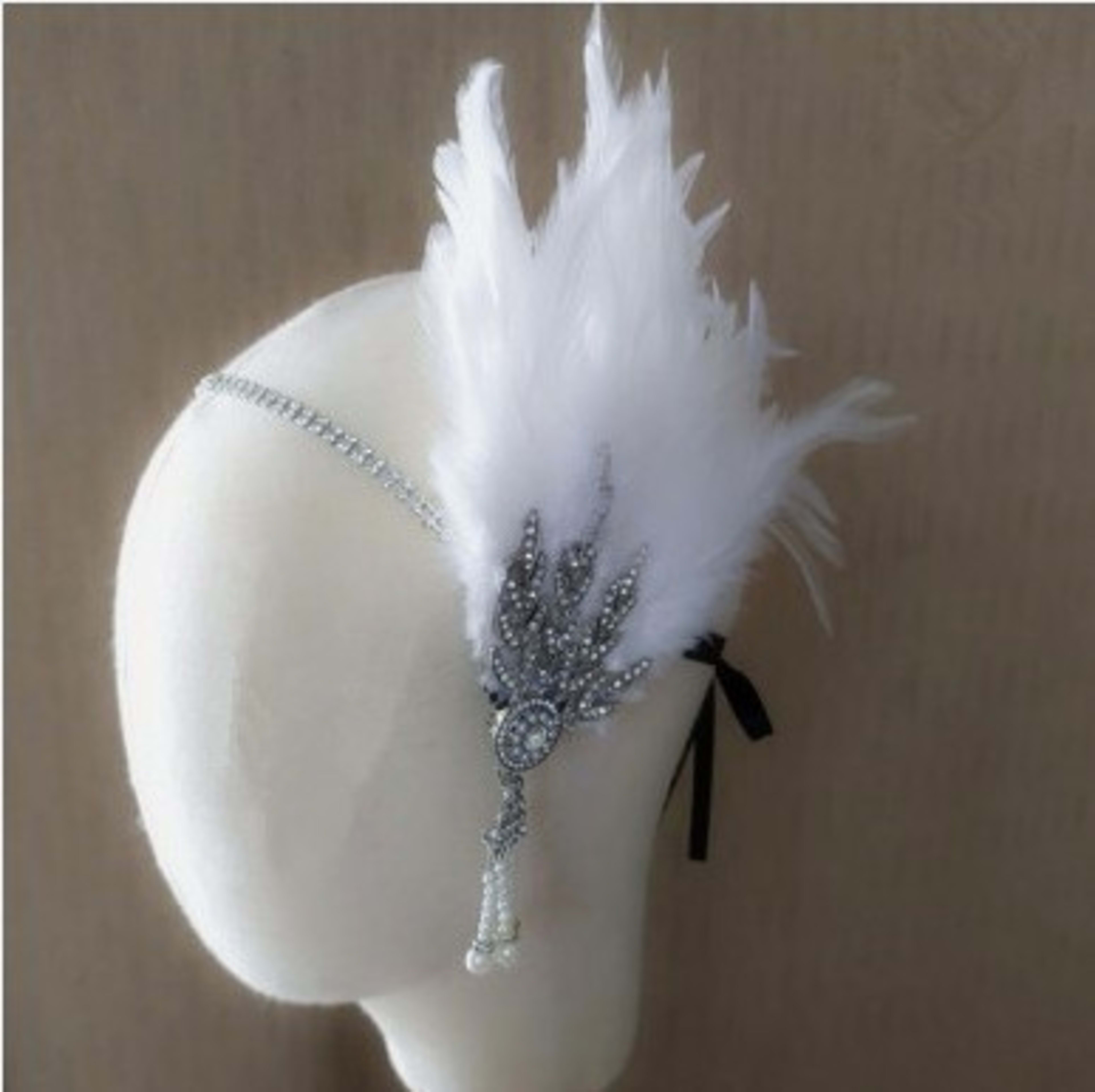 Masquerade Feather Headpiece Cross-Border Vintage Hair Band In European And American Style 3