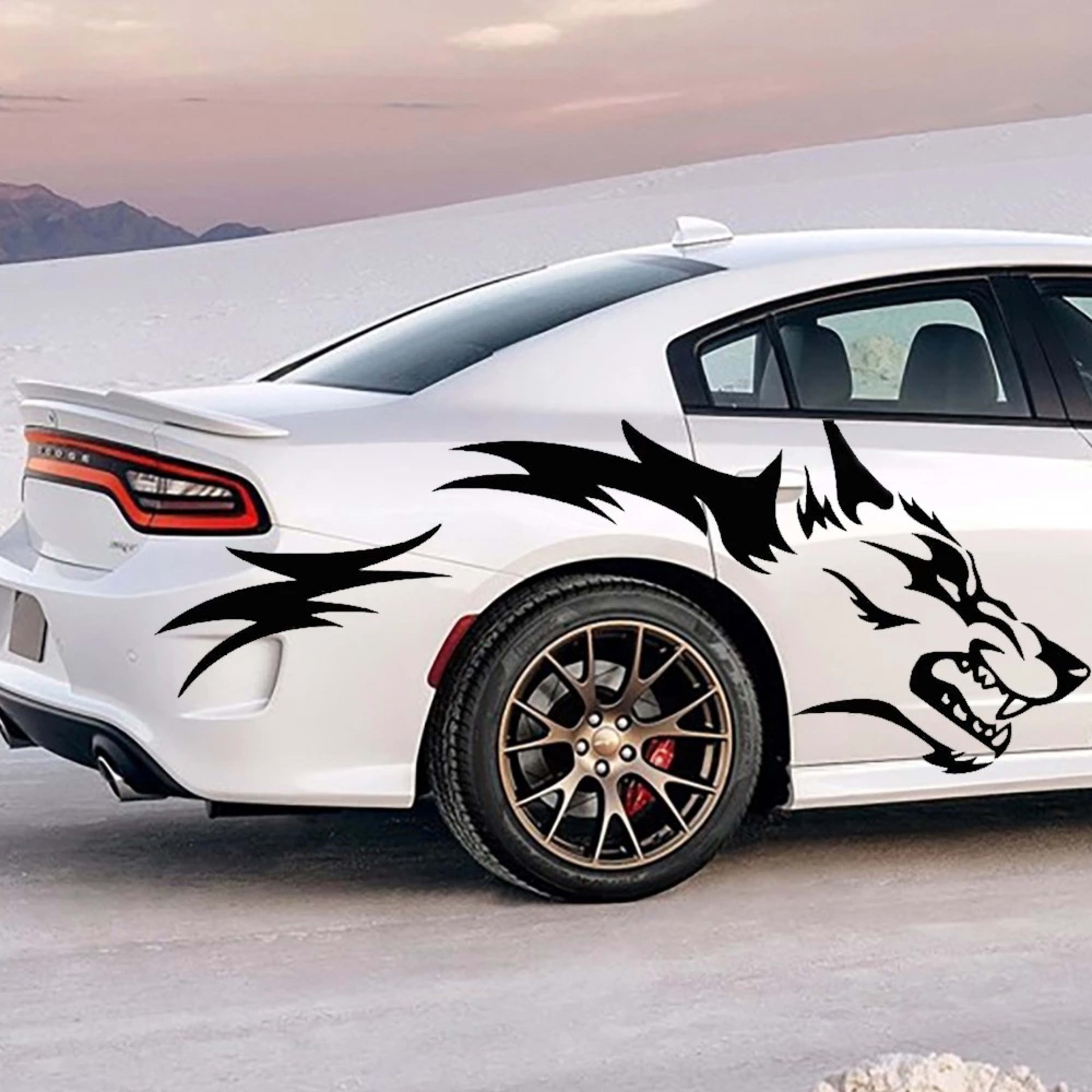 Simple Wolf Totem Decoration Automobile Sticker 3