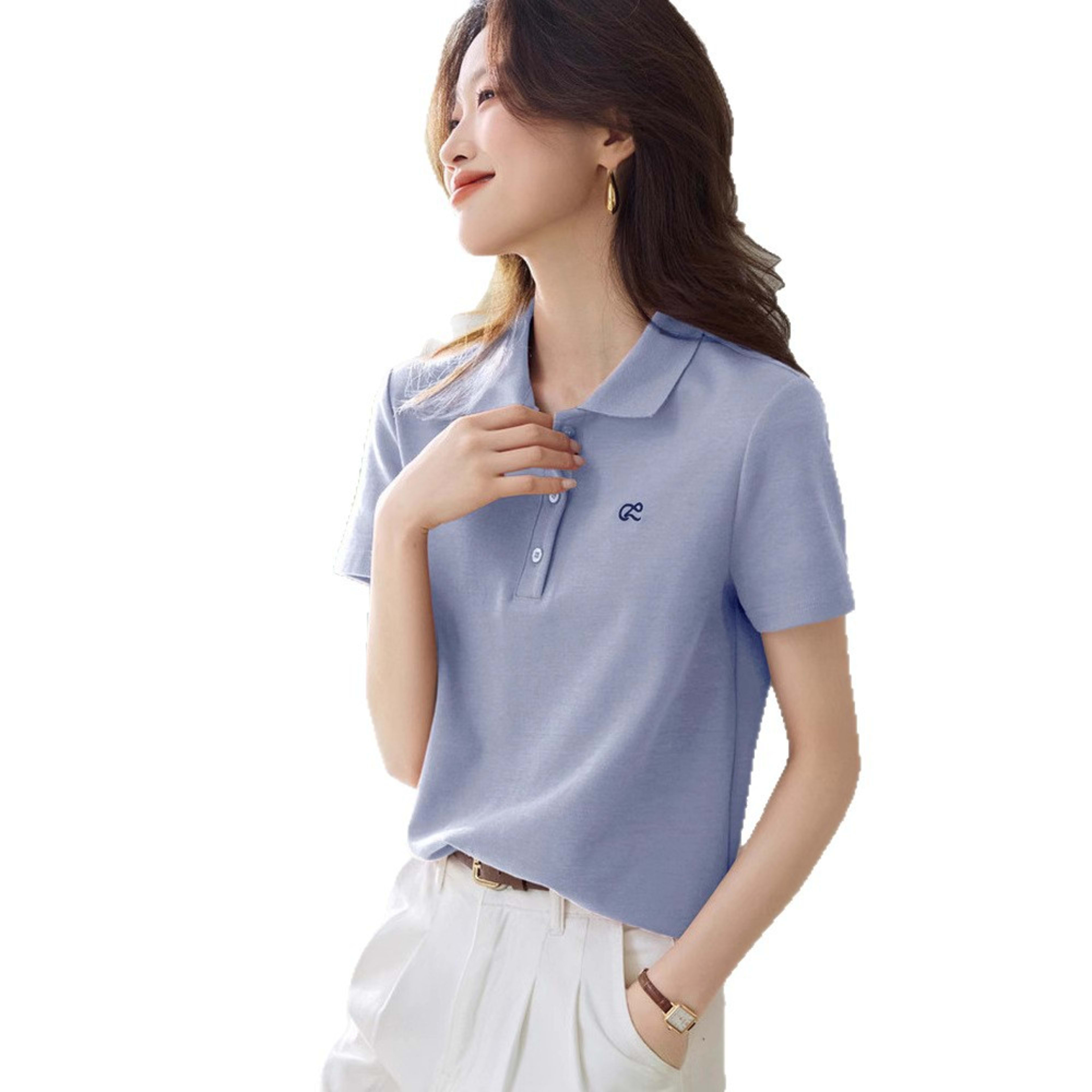 Turn-Down Collar Polo Shirt 7