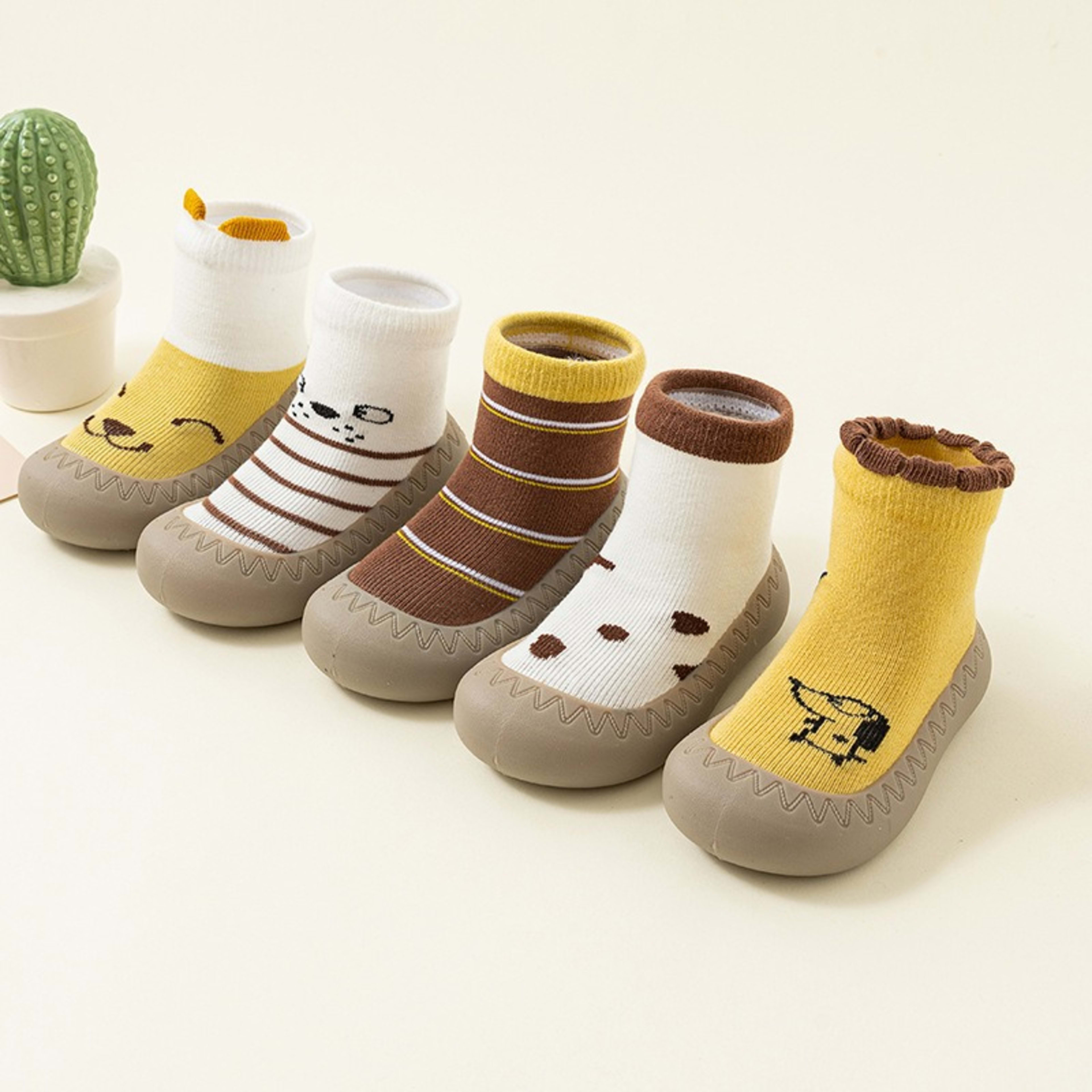 Thick-soled Childrens Sock Mid-calf Baby Indoor Shoes 6
