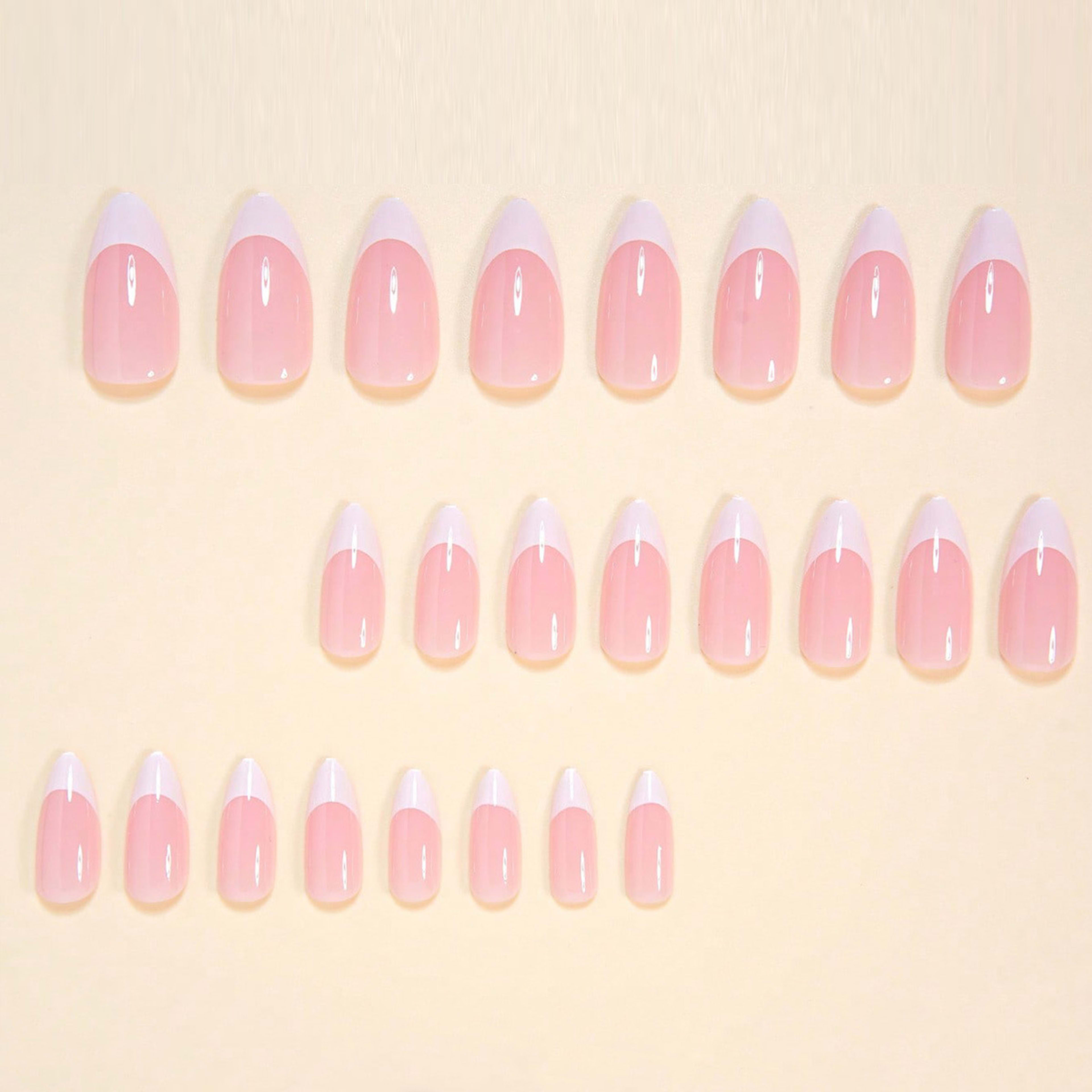 Minimalist White French-style Press-on Nails 2