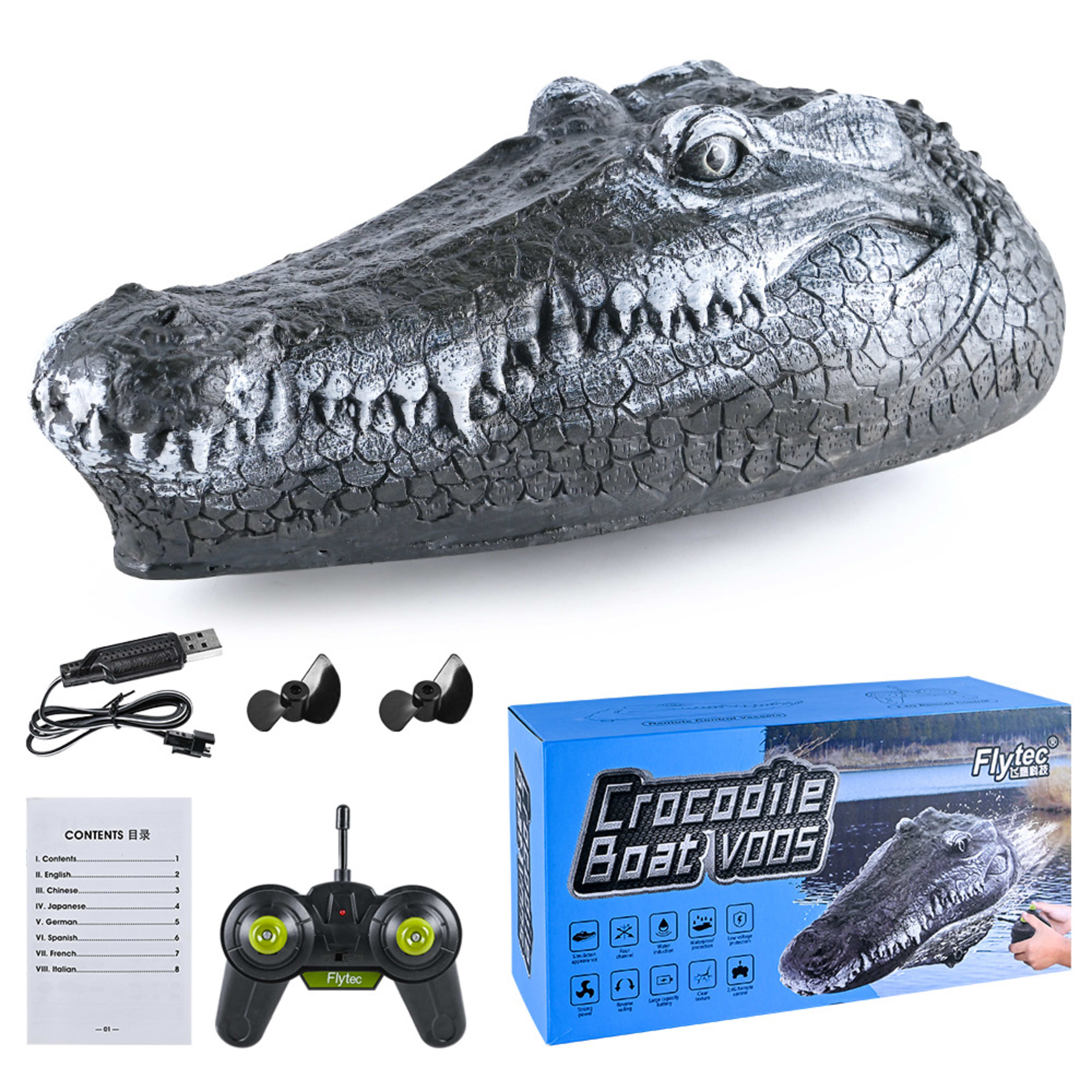 Simulated Crocodile Head Remote-control Ship Children's Water Ship Model Toys Boy Spoof 7