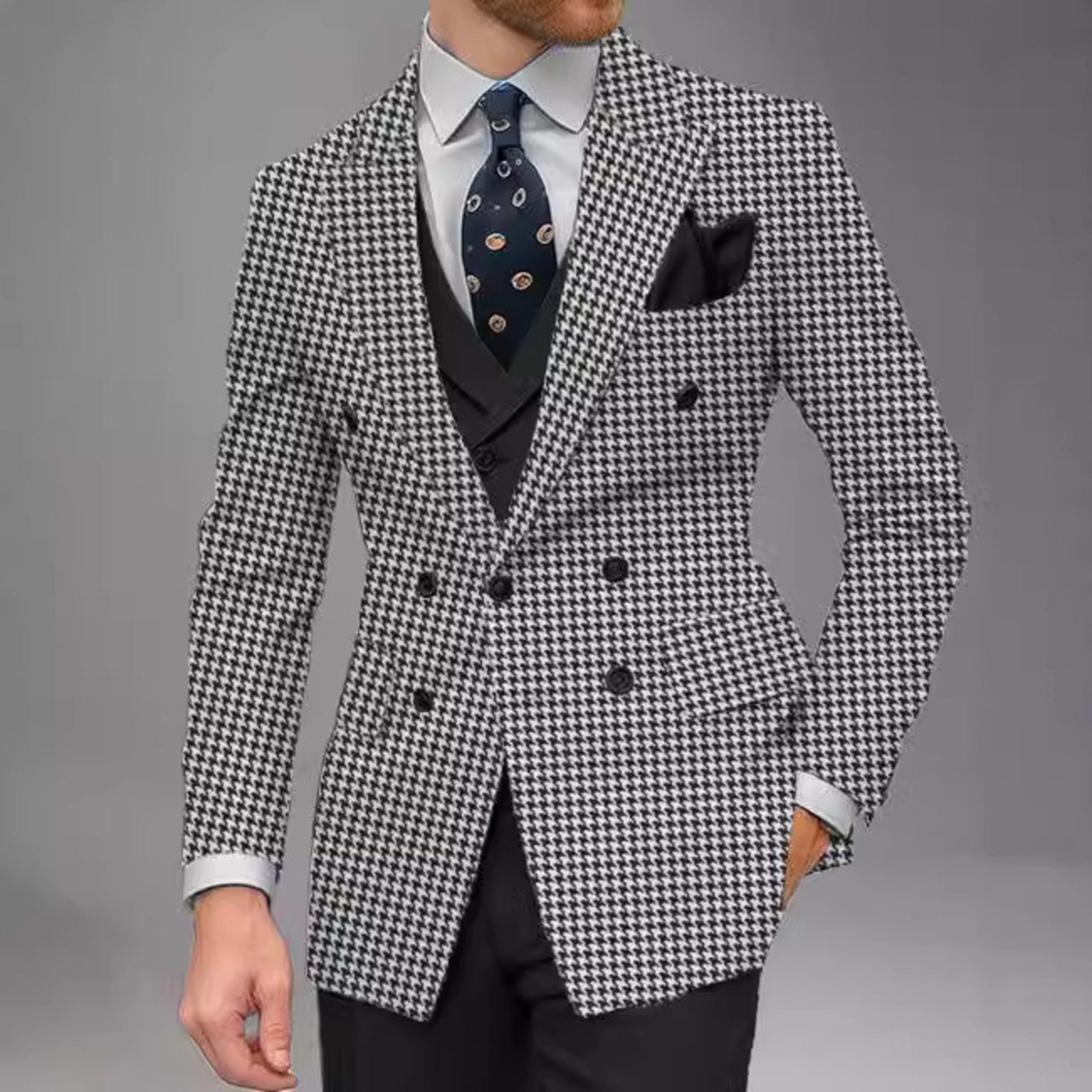 Business-Casual Tailored Suit Spring-Autumn Top For Men 2