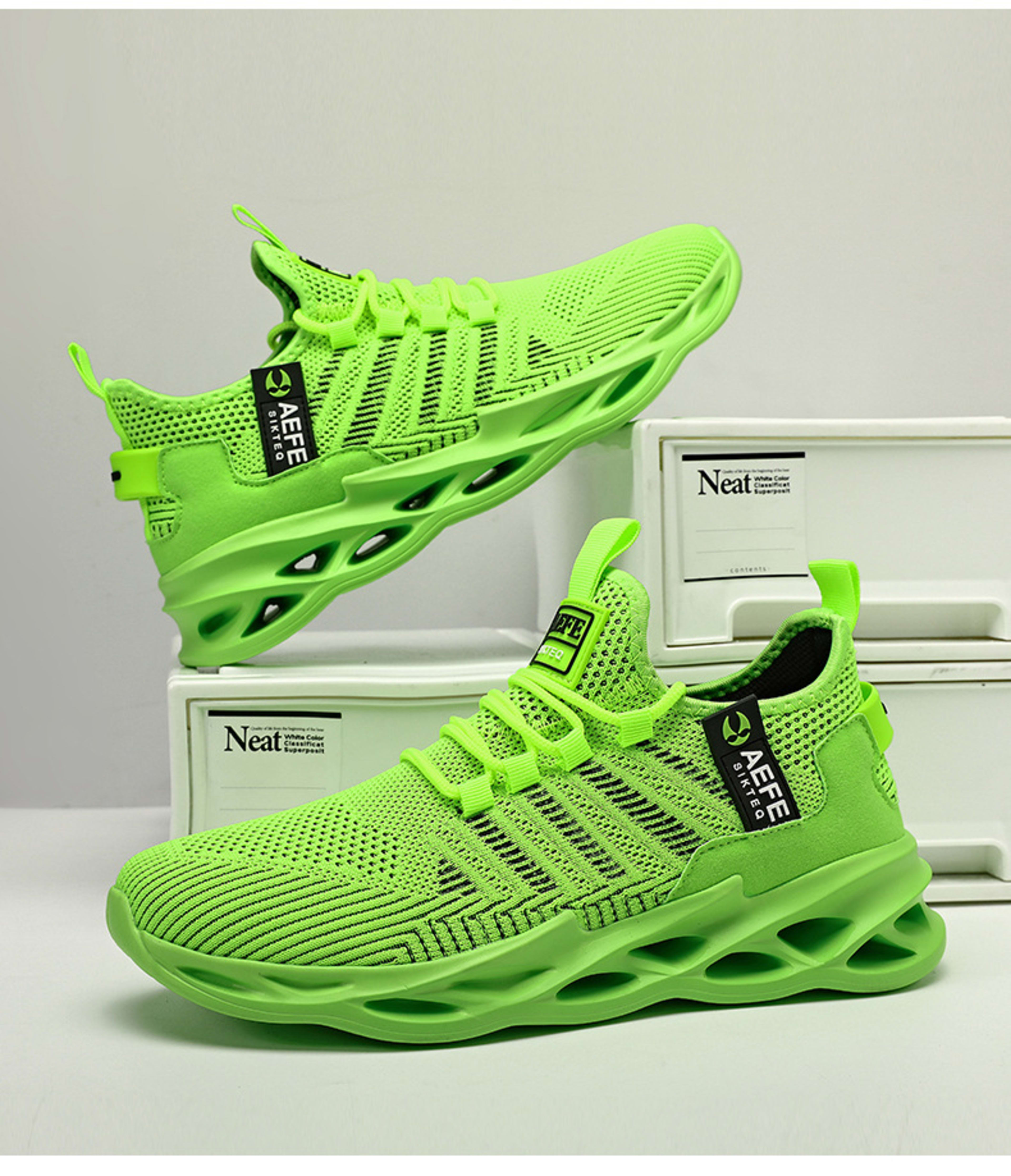 Mesh Breathable Casual Men's Korean Style Plus Size Light Running Shoes 4