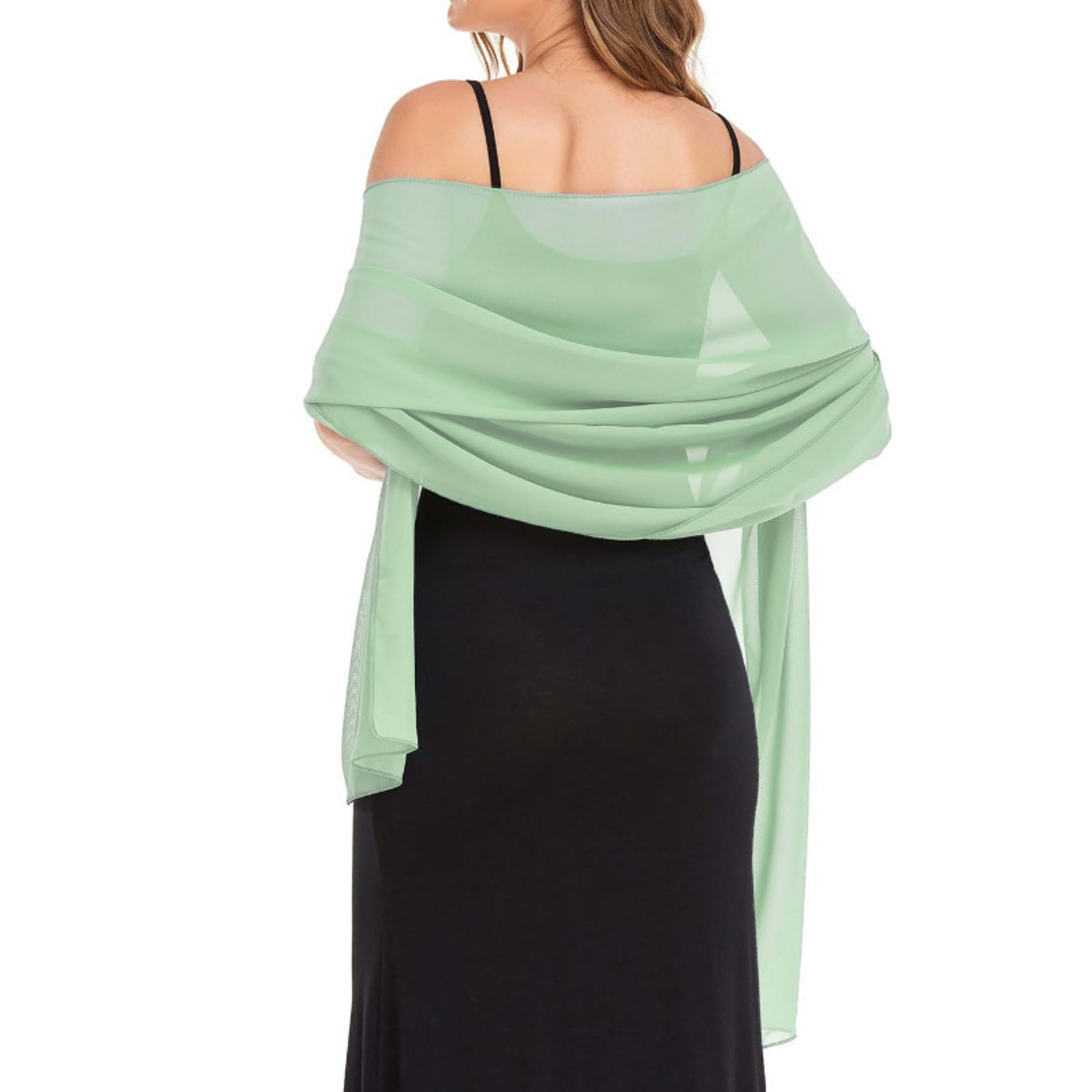 Chiffon Scarf - Lightweight Evening Gown Accessory Wedding Shawl for Women 17